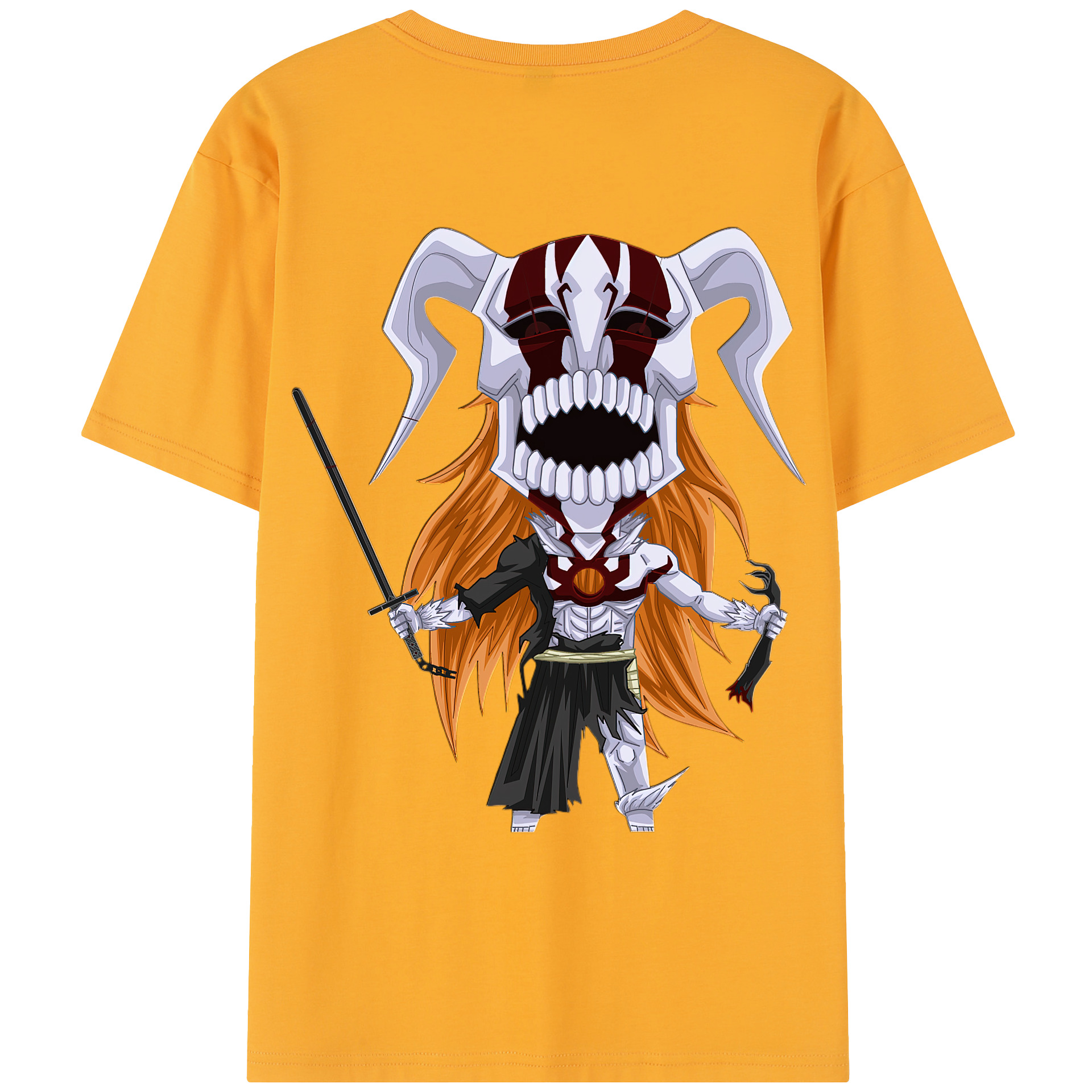（画像用） ブリーチ 黒崎一護（くろさき いちご）BLEACH Kurosaki Ichigo レディース半袖Tシャツ(バックプリント)