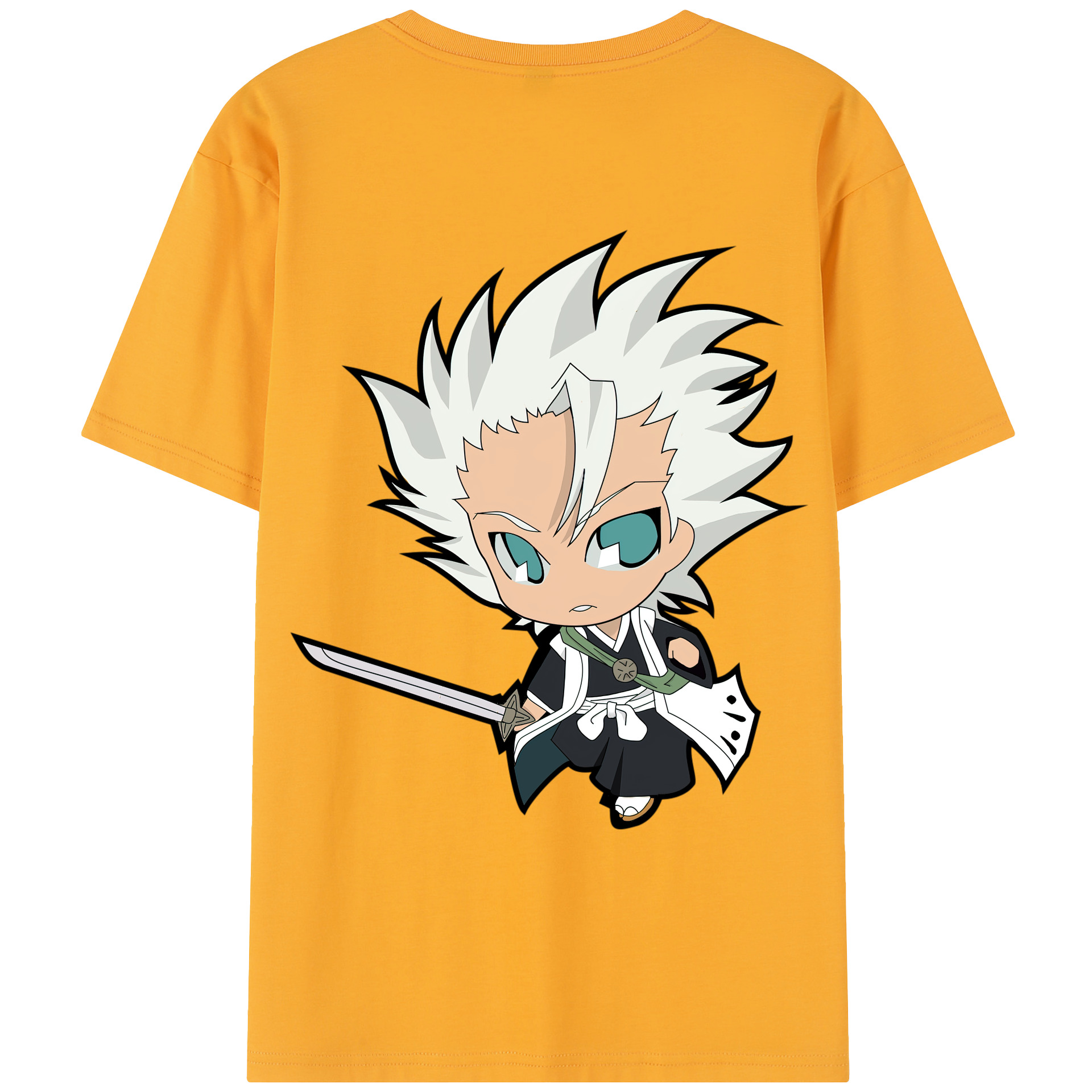 （画像用） ブリーチ 日番谷冬獅郎（ひつがや とうしろう） BLEACH Hitsugaya Toushirou レディース半袖Tシャツ(バックプリント)