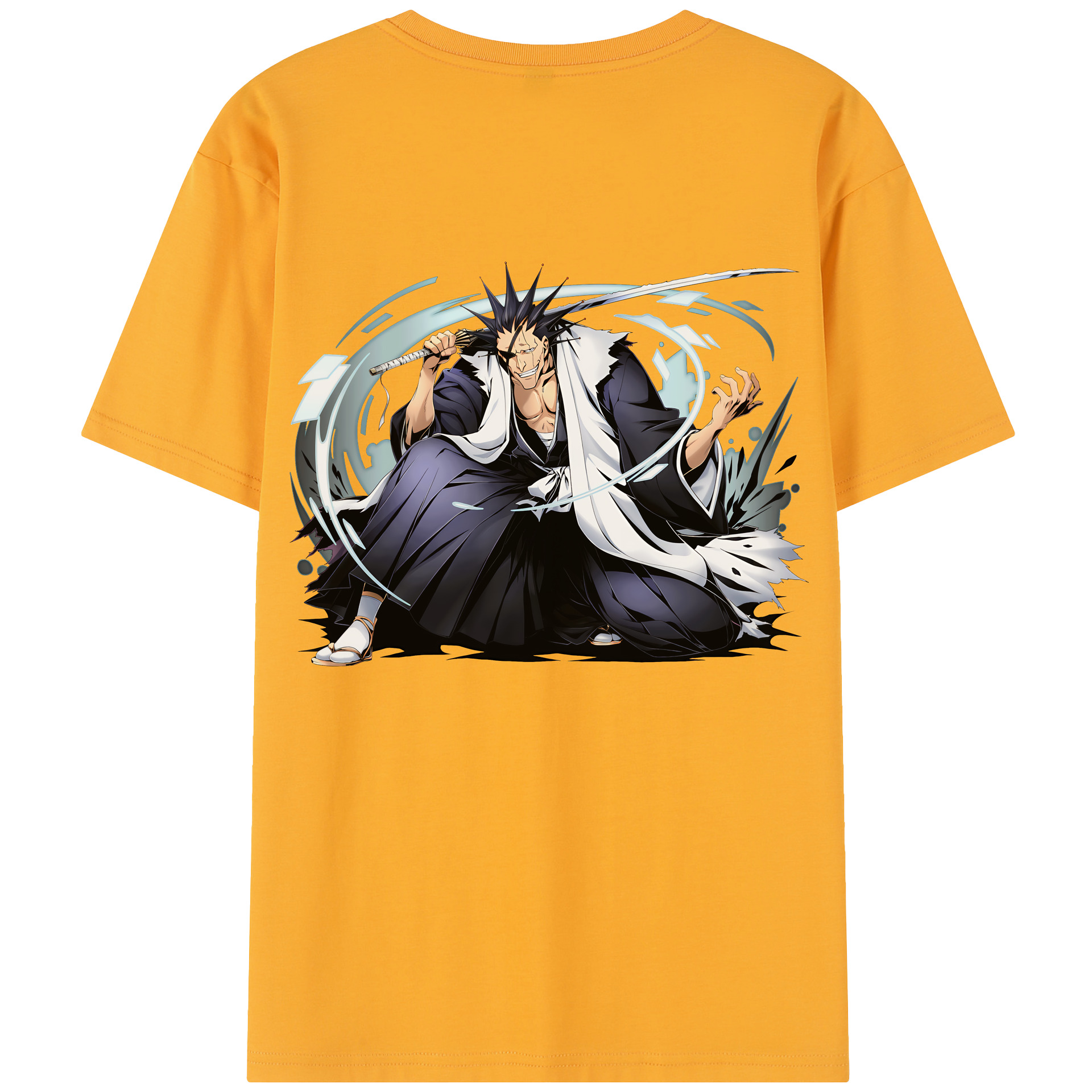 （画像用） ブリーチ ざらき けんぱち BLEACH Zaraki Kenpachi レディース半袖Tシャツ(バックプリント)