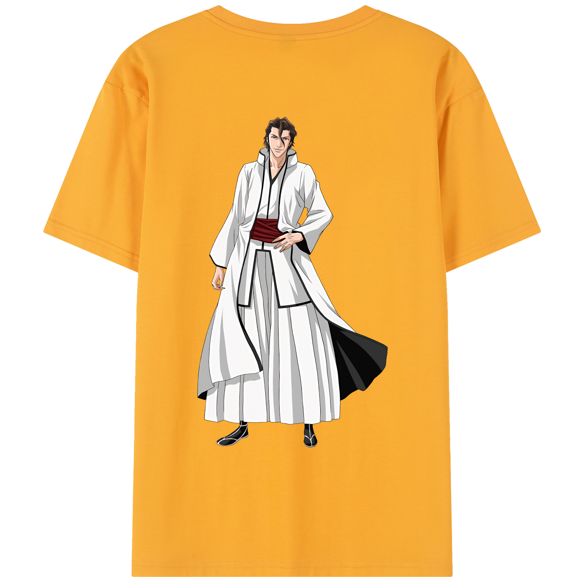 （画像用） ブリーチ 藍染 惣右介（あいぜん そうすけ） BLEACH Aizen Sousuke レディース半袖Tシャツ(バックプリント)