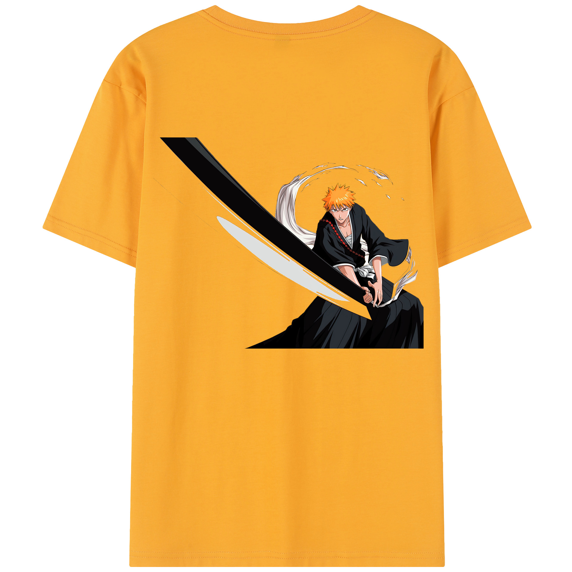 （画像用） ブリーチ 黒崎一護（くろさき いちご）BLEACH Kurosaki Ichigo レディース半袖Tシャツ(バックプリント)