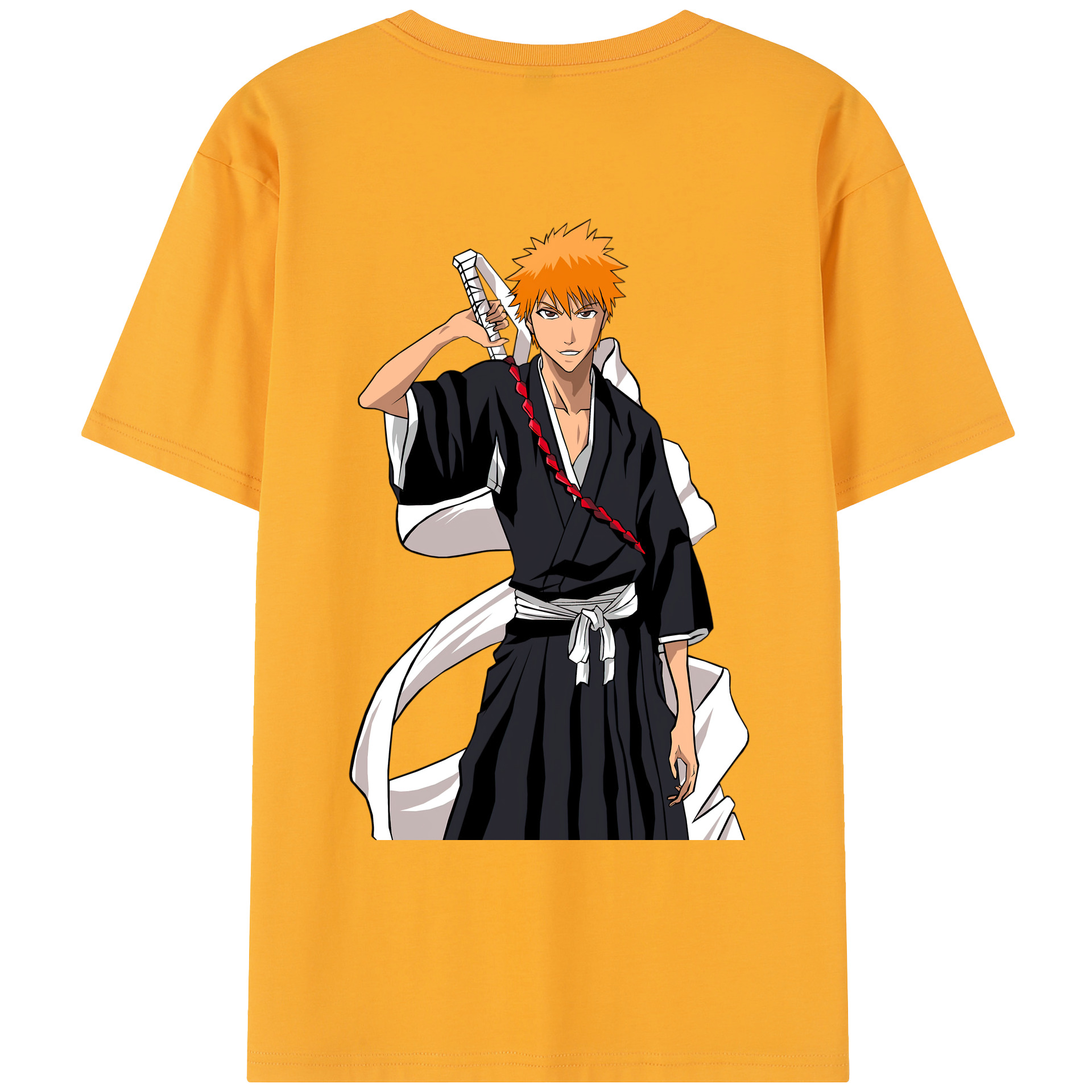 （画像用） ブリーチ 黒崎一護（くろさき いちご）BLEACH Kurosaki Ichigo レディース半袖Tシャツ(バックプリント)