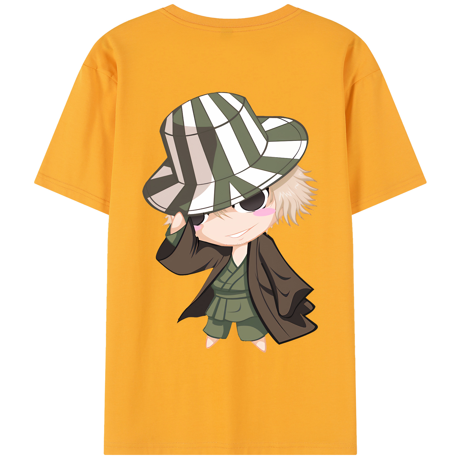 （画像用） "ブリーチ 浦原 喜助（うらはら きすけ） BLEACH Urahara Kisuke " レディース半袖Tシャツ(バックプリント)