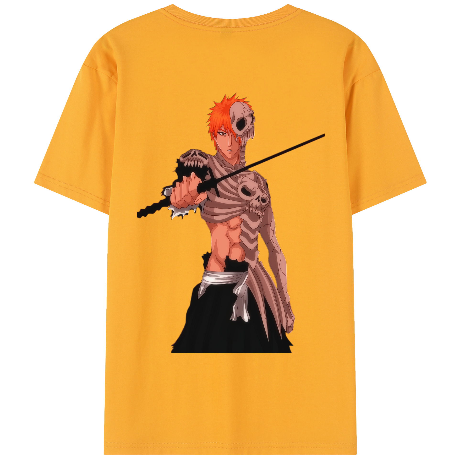 （画像用） ブリーチ 黒崎一護（くろさき いちご）BLEACH Kurosaki Ichigo レディース半袖Tシャツ(バックプリント)