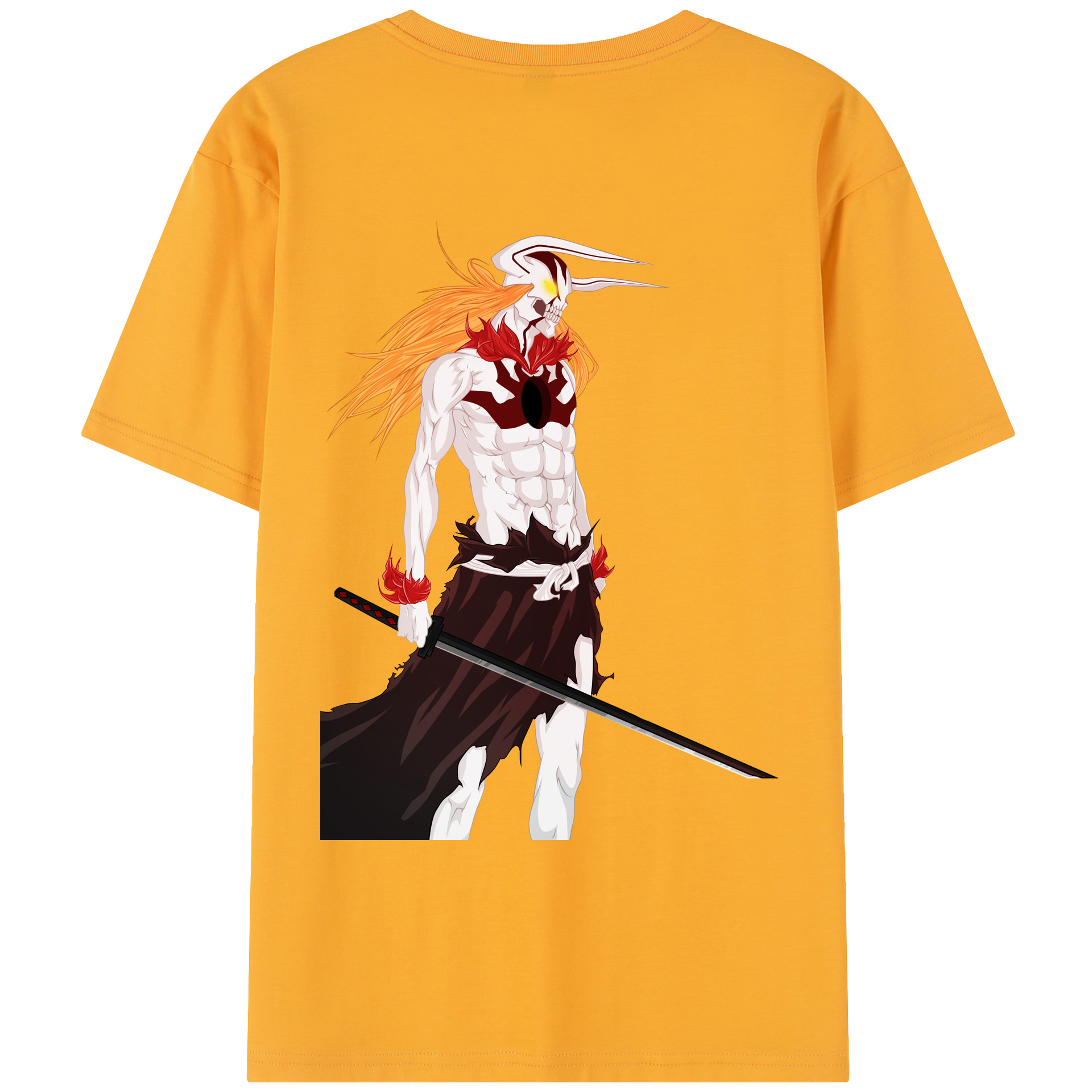 （画像用） ブリーチ 黒崎一護（くろさき いちご）BLEACH Kurosaki Ichigo レディース半袖Tシャツ(バックプリント)