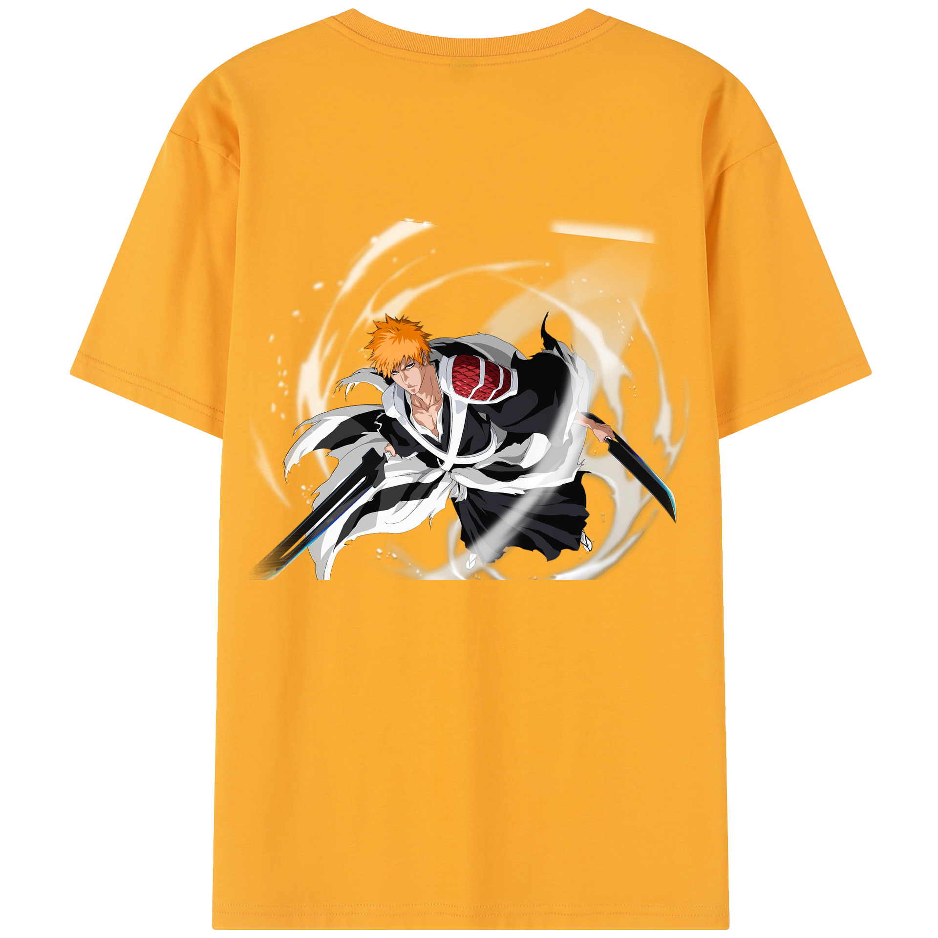 （画像用） ブリーチ 黒崎一護（くろさき いちご）BLEACH Kurosaki Ichigo レディース半袖Tシャツ(バックプリント)