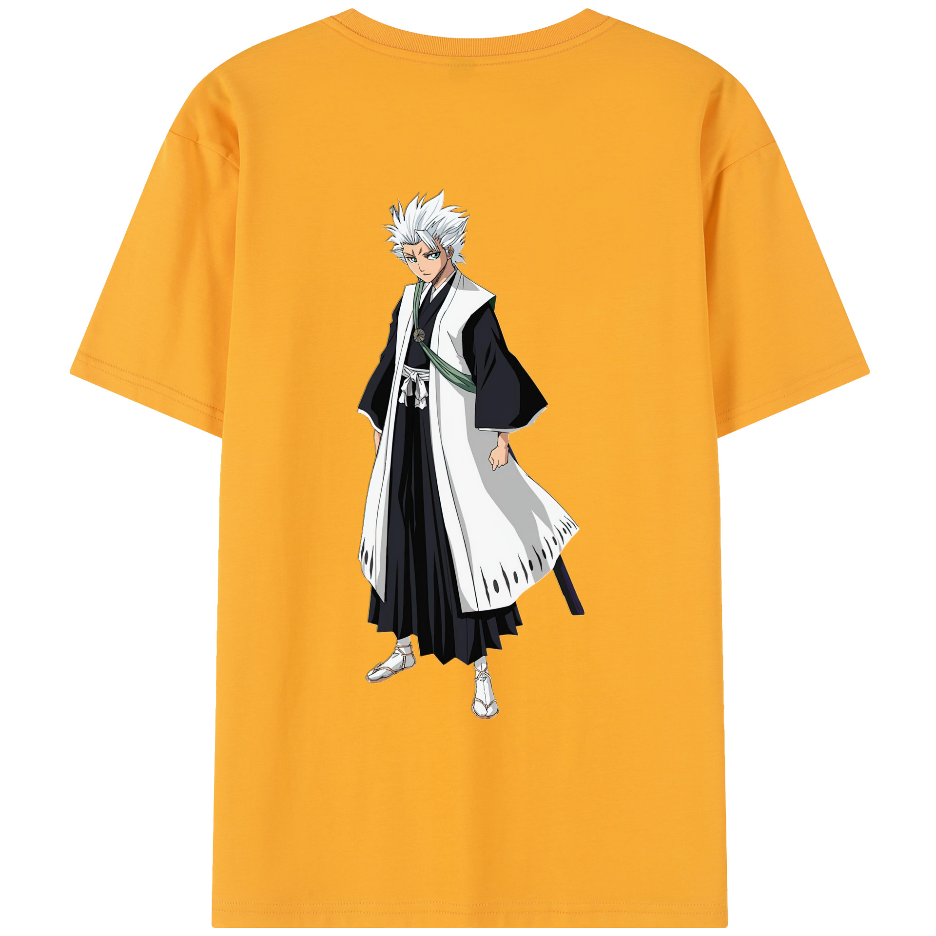 （画像用） ブリーチ 日番谷冬獅郎（ひつがや とうしろう） BLEACH Hitsugaya Toushirou レディース半袖Tシャツ(バックプリント)