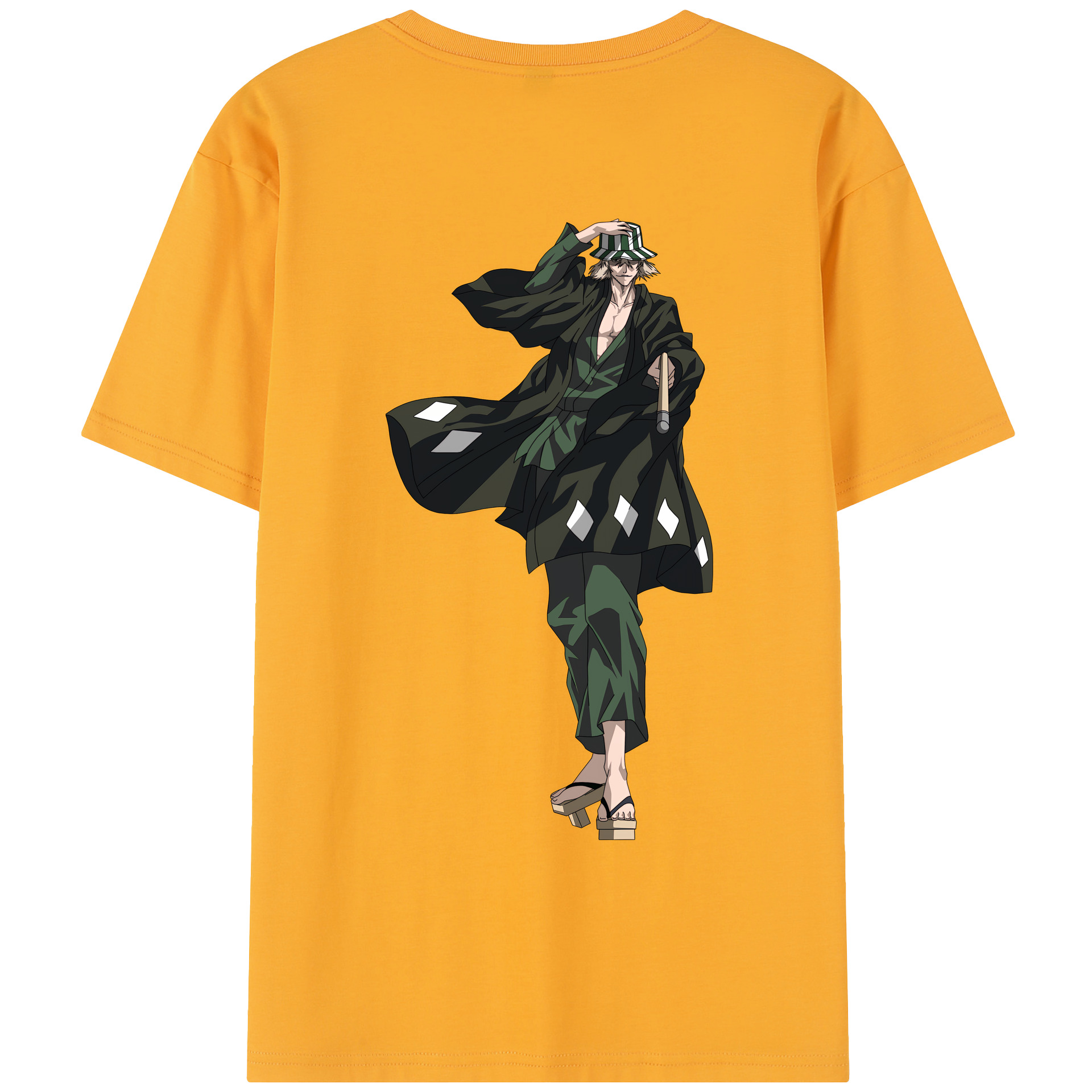 （画像用） "ブリーチ 浦原 喜助（うらはら きすけ） BLEACH Urahara Kisuke " レディース半袖Tシャツ(バックプリント)