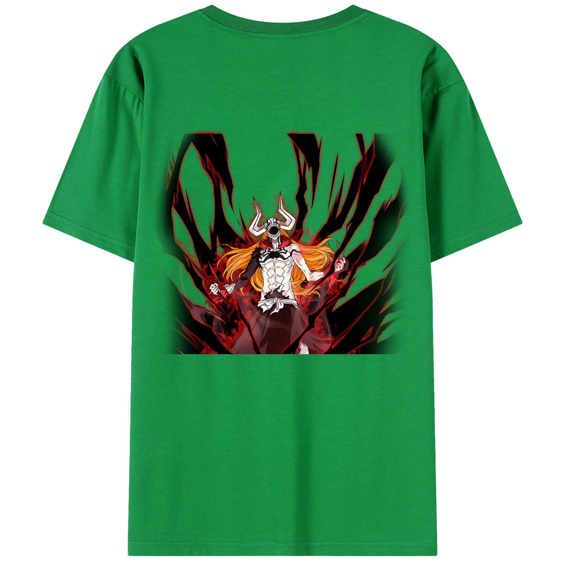 （画像用） ブリーチ 黒崎一護（くろさき いちご）BLEACH Kurosaki Ichigo レディース半袖Tシャツ(バックプリント)