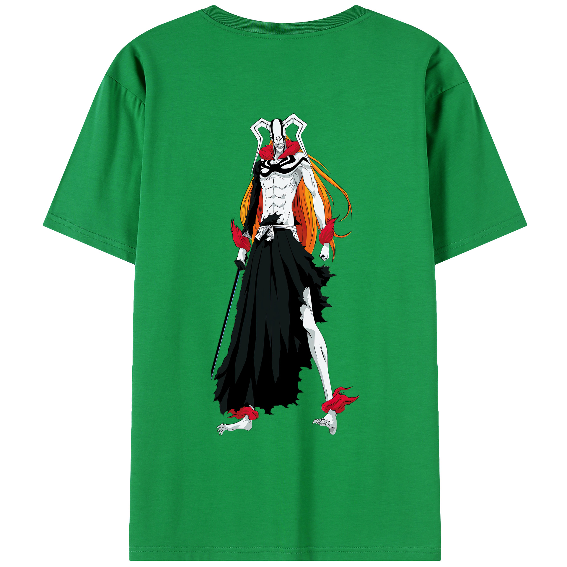 （画像用） ブリーチ 黒崎一護（くろさき いちご）BLEACH Kurosaki Ichigo レディース半袖Tシャツ(バックプリント)