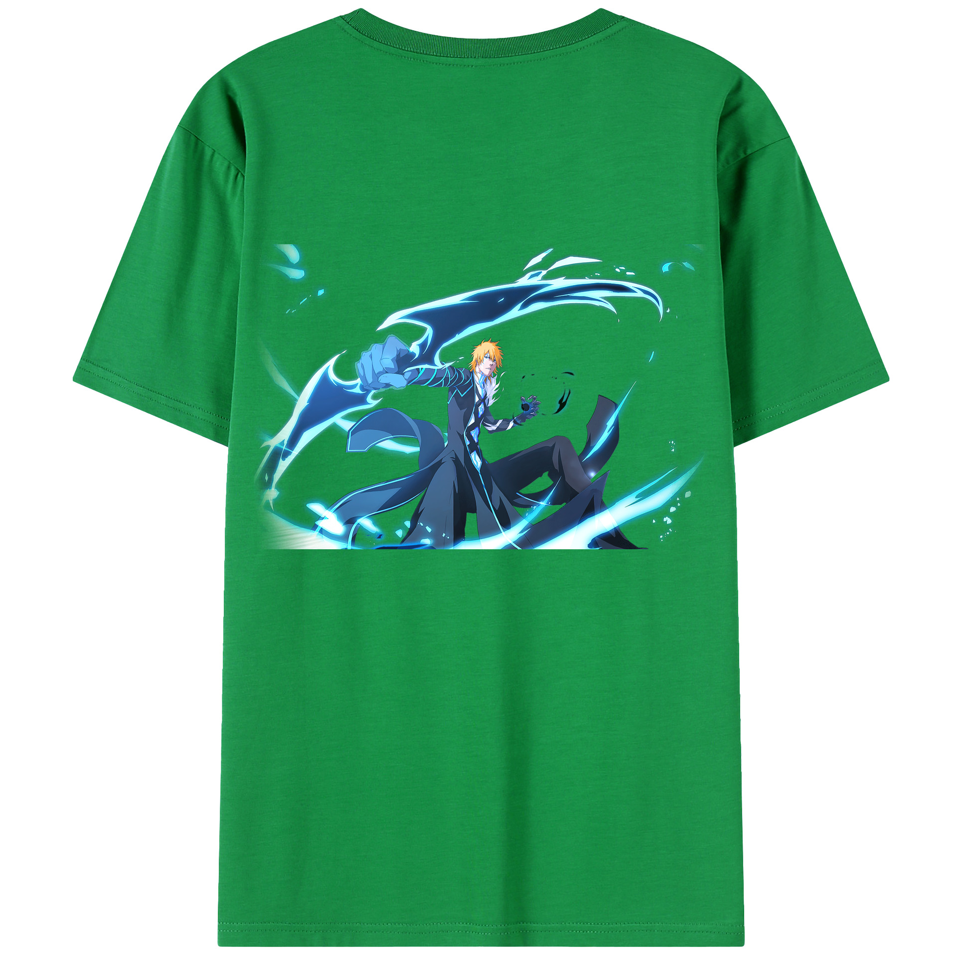 （画像用） ブリーチ 黒崎一護（くろさき いちご）BLEACH Kurosaki Ichigo レディース半袖Tシャツ(バックプリント)