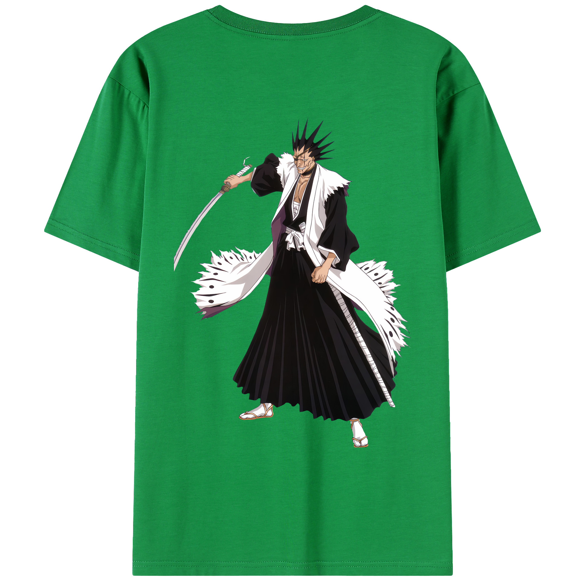 （画像用） ブリーチ ざらき けんぱち BLEACH Zaraki Kenpachi レディース半袖Tシャツ(バックプリント)