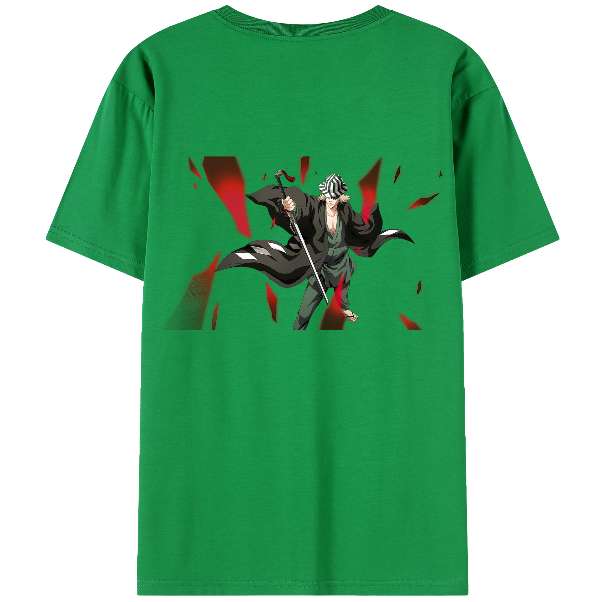 （画像用） "ブリーチ 浦原 喜助（うらはら きすけ） BLEACH Urahara Kisuke " レディース半袖Tシャツ(バックプリント)