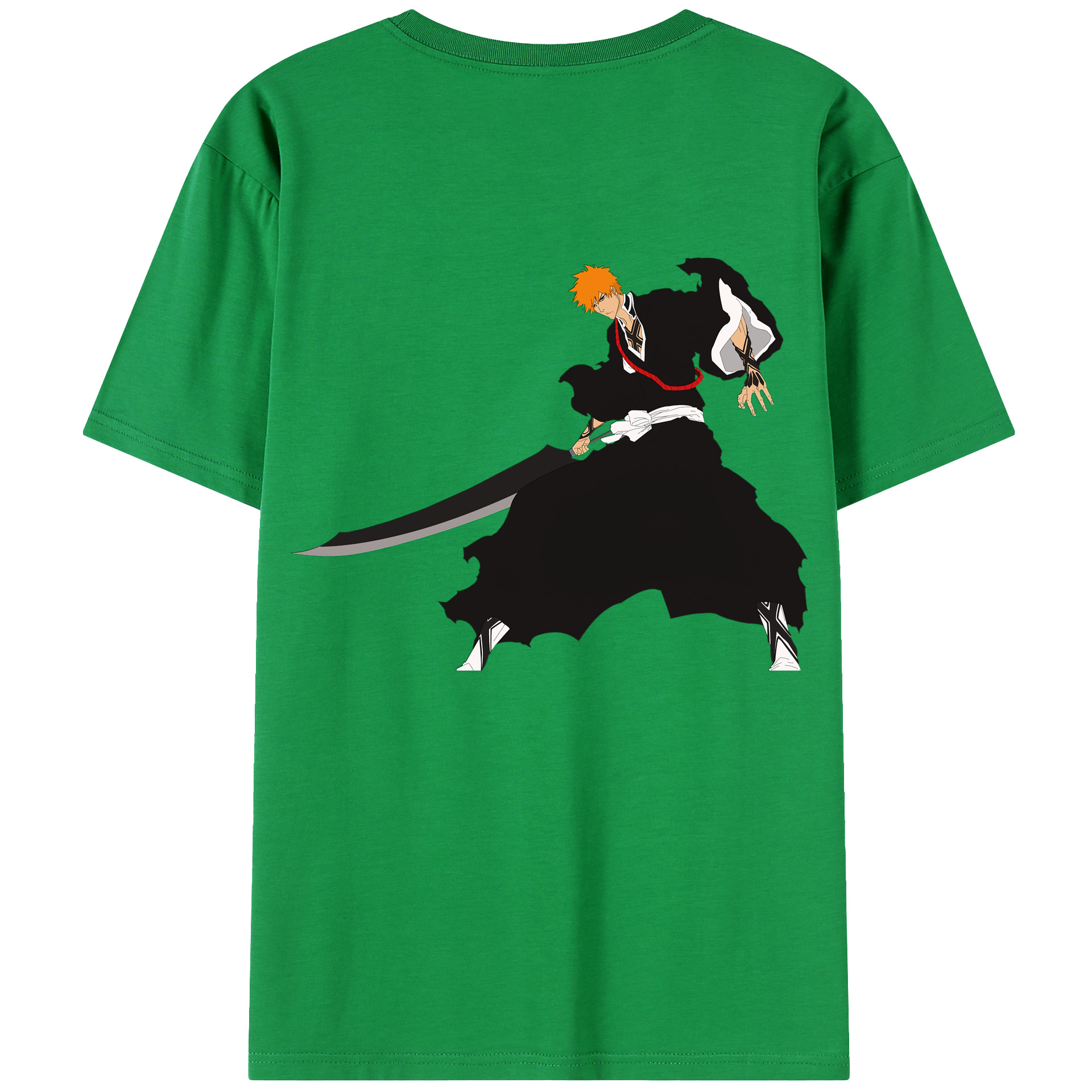 （画像用） ブリーチ 黒崎一護（くろさき いちご）BLEACH Kurosaki Ichigo レディース半袖Tシャツ(バックプリント)