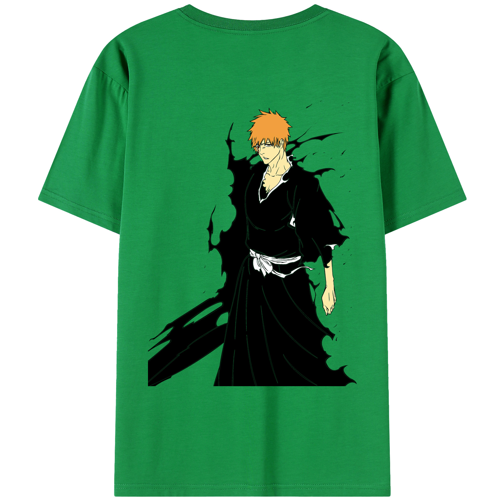 （画像用） ブリーチ 黒崎一護（くろさき いちご）BLEACH Kurosaki Ichigo レディース半袖Tシャツ(バックプリント)