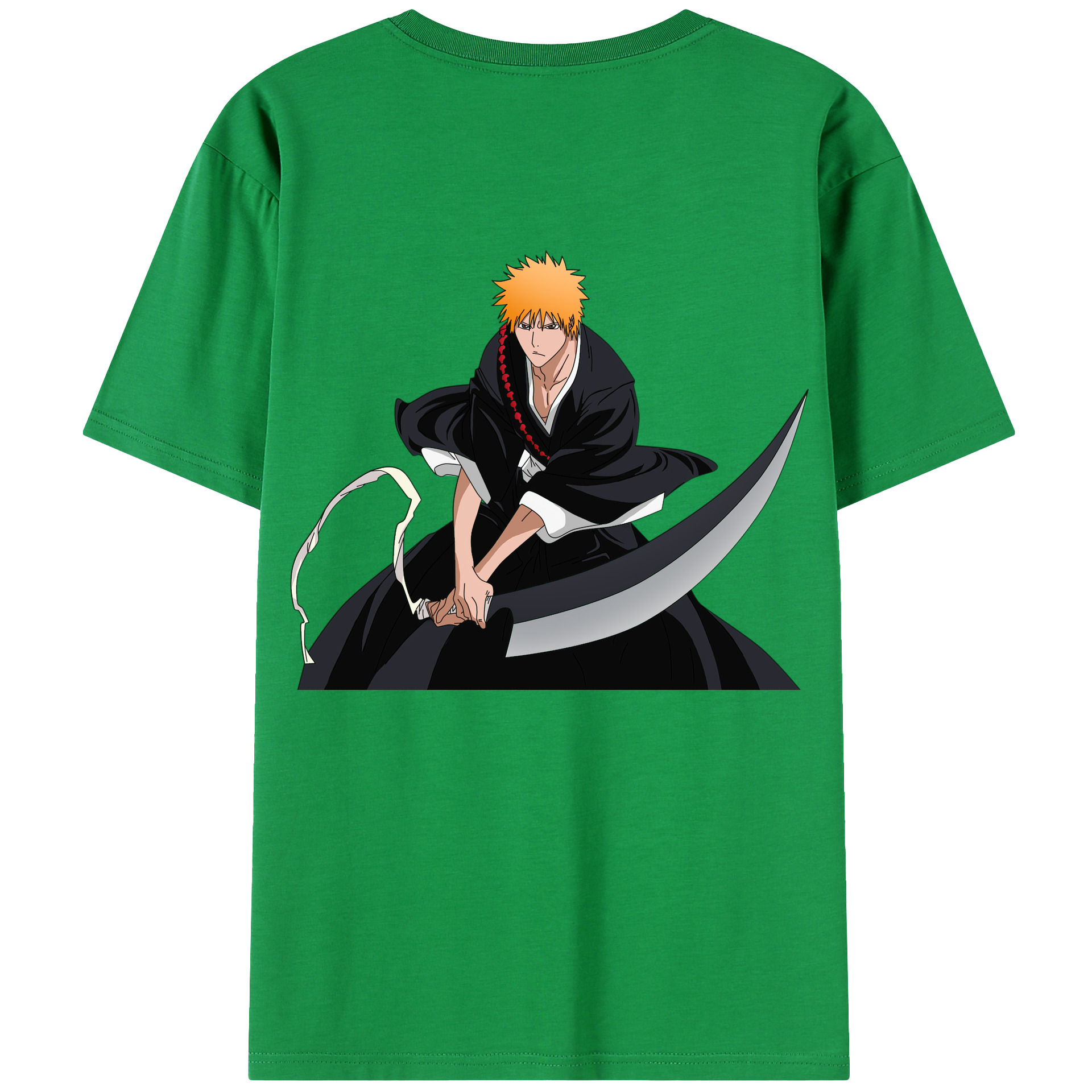 （画像用） ブリーチ 黒崎一護（くろさき いちご）BLEACH Kurosaki Ichigo レディース半袖Tシャツ(バックプリント)