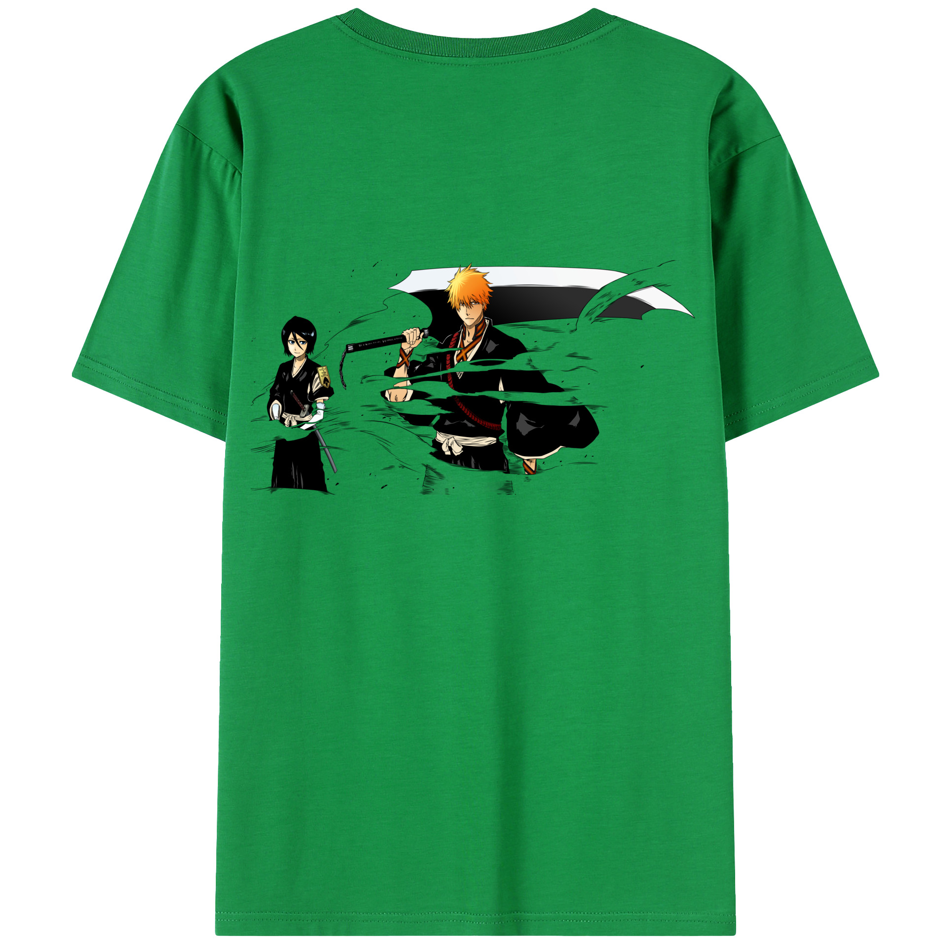 （画像用） ブリーチ 黒崎一護（くろさき いちご）BLEACH Kurosaki Ichigo レディース半袖Tシャツ(バックプリント)