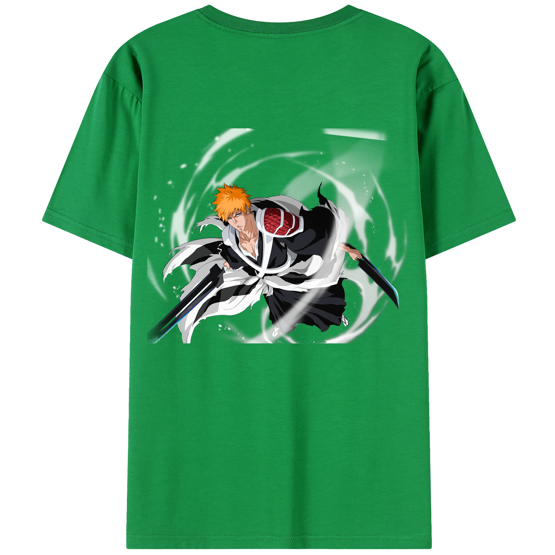 （画像用） ブリーチ 黒崎一護（くろさき いちご）BLEACH Kurosaki Ichigo レディース半袖Tシャツ(バックプリント)