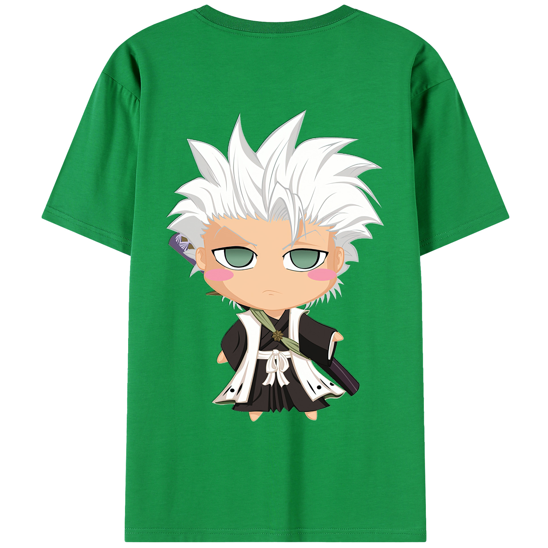 （画像用） ブリーチ 日番谷冬獅郎（ひつがや とうしろう） BLEACH Hitsugaya Toushirou レディース半袖Tシャツ(バックプリント)