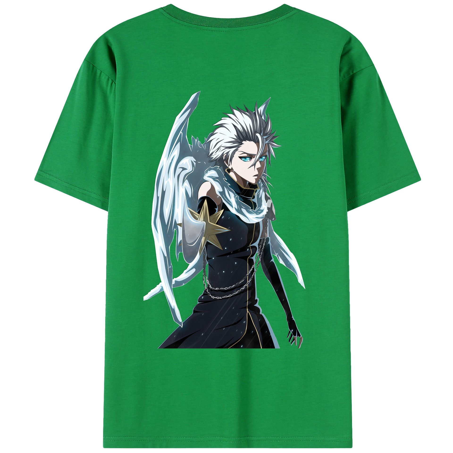 （画像用） ブリーチ 日番谷冬獅郎（ひつがや とうしろう） BLEACH Hitsugaya Toushirou レディース半袖Tシャツ(バックプリント)