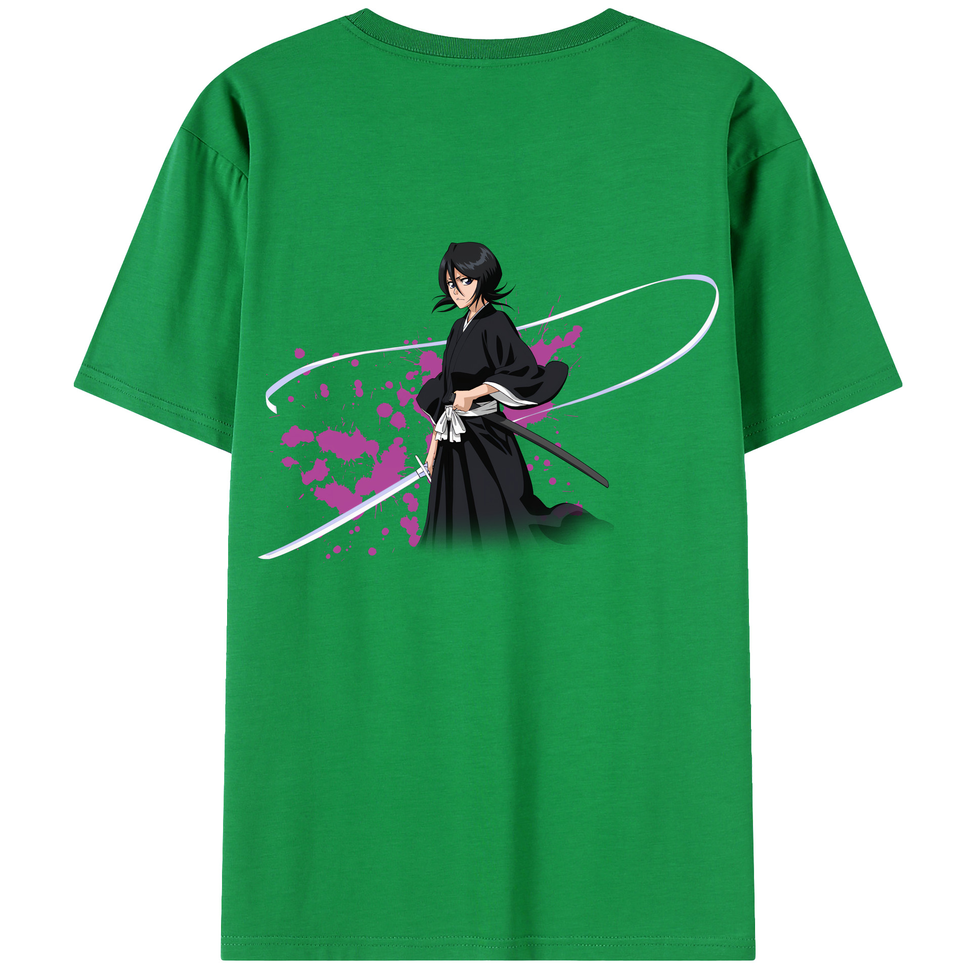 （画像用） ブリーチ 朽木ルキア BLEACH Kuchiki Rukia レディース半袖Tシャツ(バックプリント)