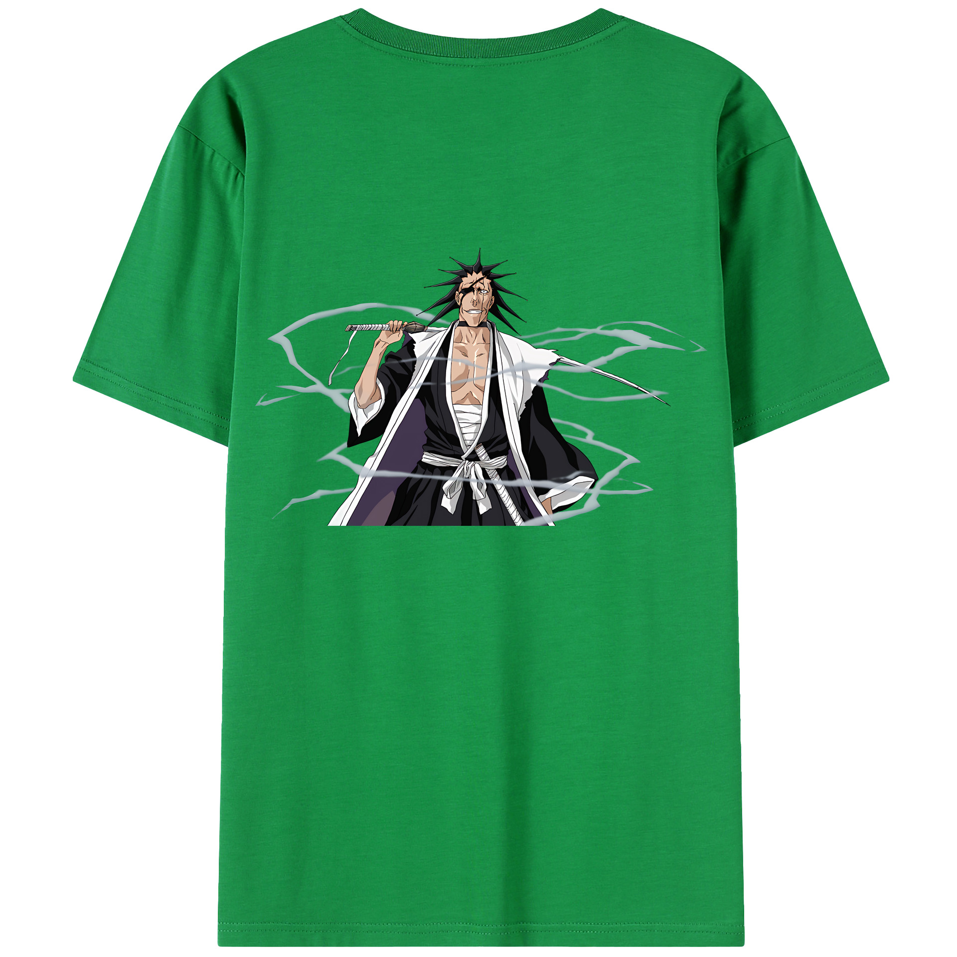 （画像用） ブリーチ ざらき けんぱち BLEACH Zaraki Kenpachi レディース半袖Tシャツ(バックプリント)
