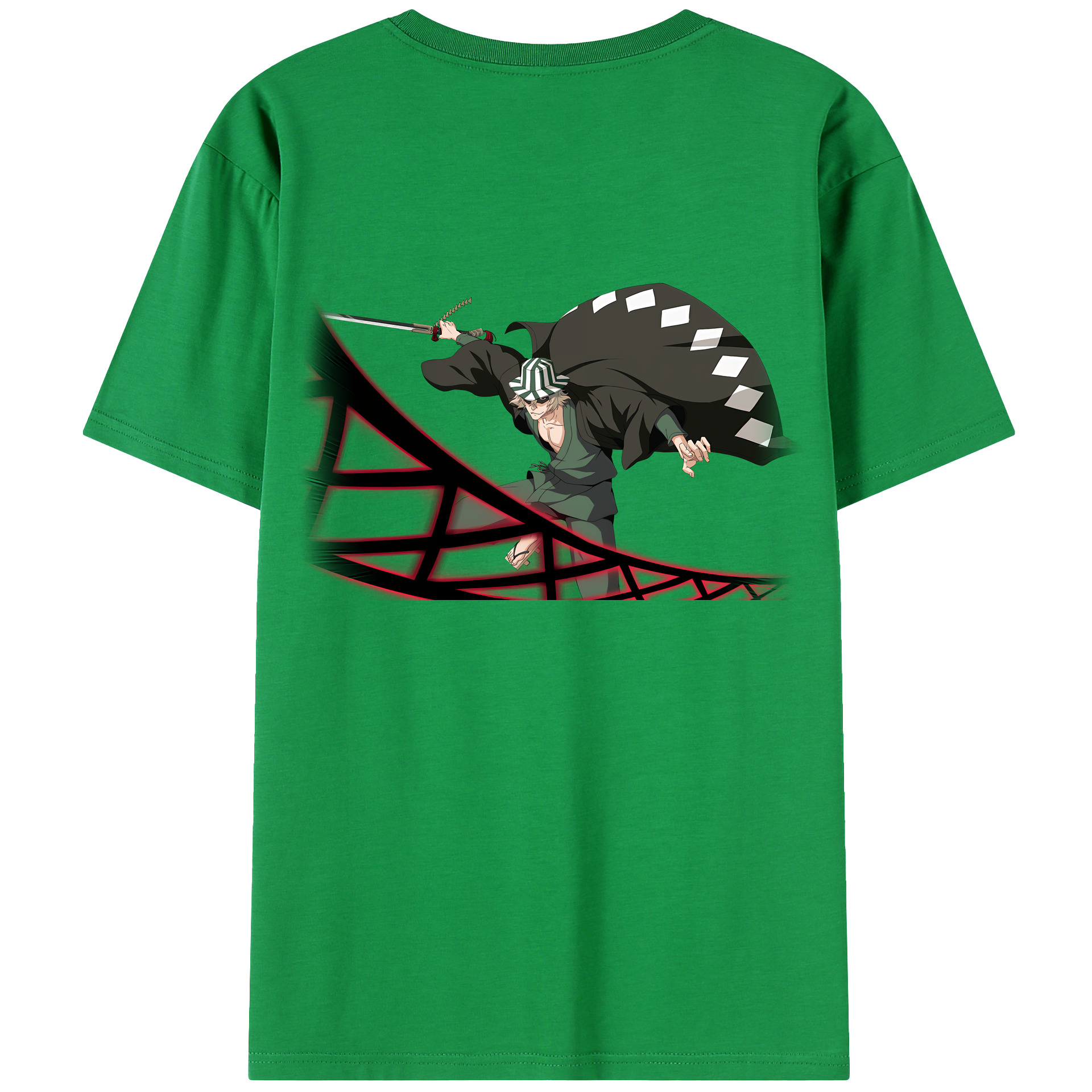 （画像用） "ブリーチ 浦原 喜助（うらはら きすけ） BLEACH Urahara Kisuke " レディース半袖Tシャツ(バックプリント)