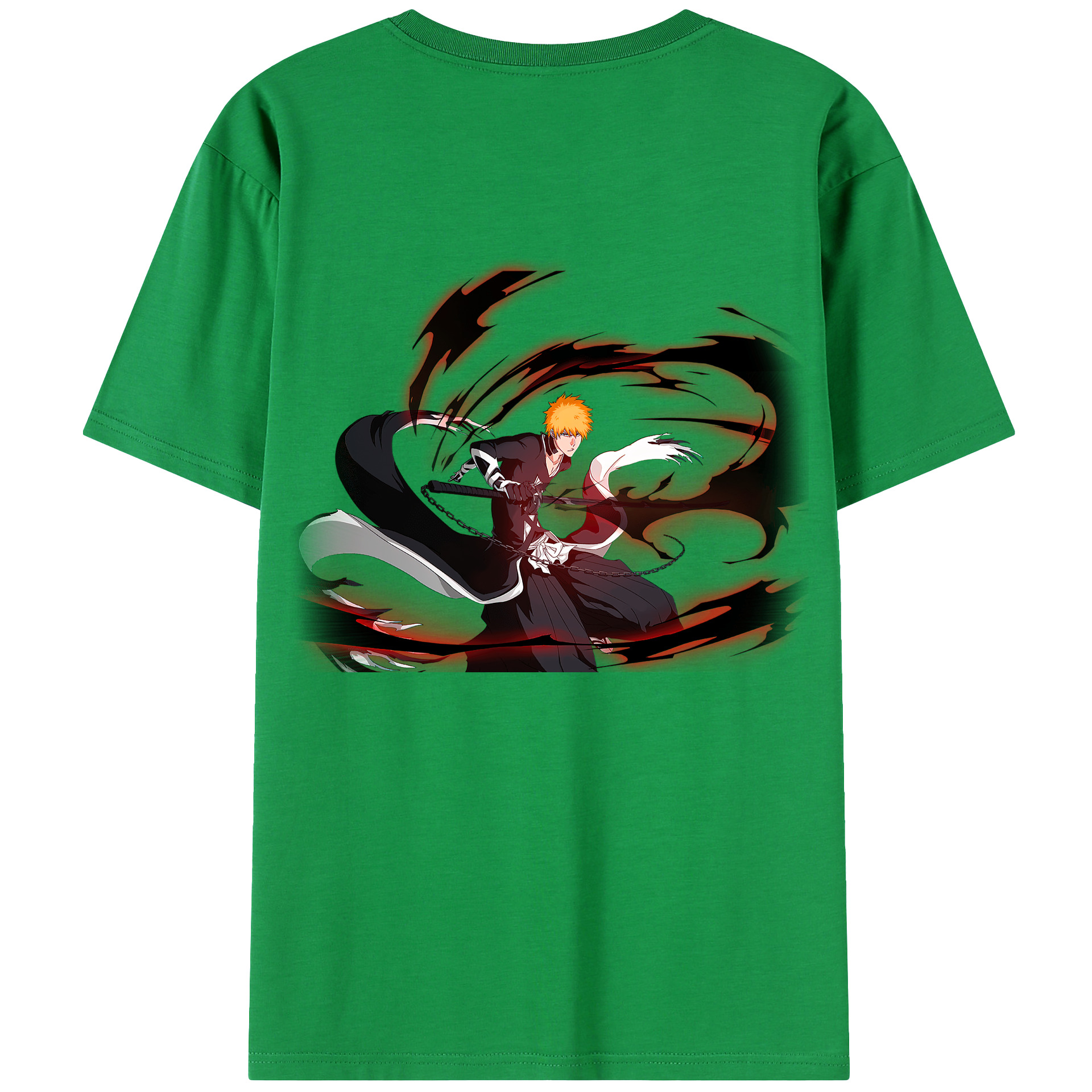 （画像用） ブリーチ 黒崎一護（くろさき いちご）BLEACH Kurosaki Ichigo レディース半袖Tシャツ(バックプリント)
