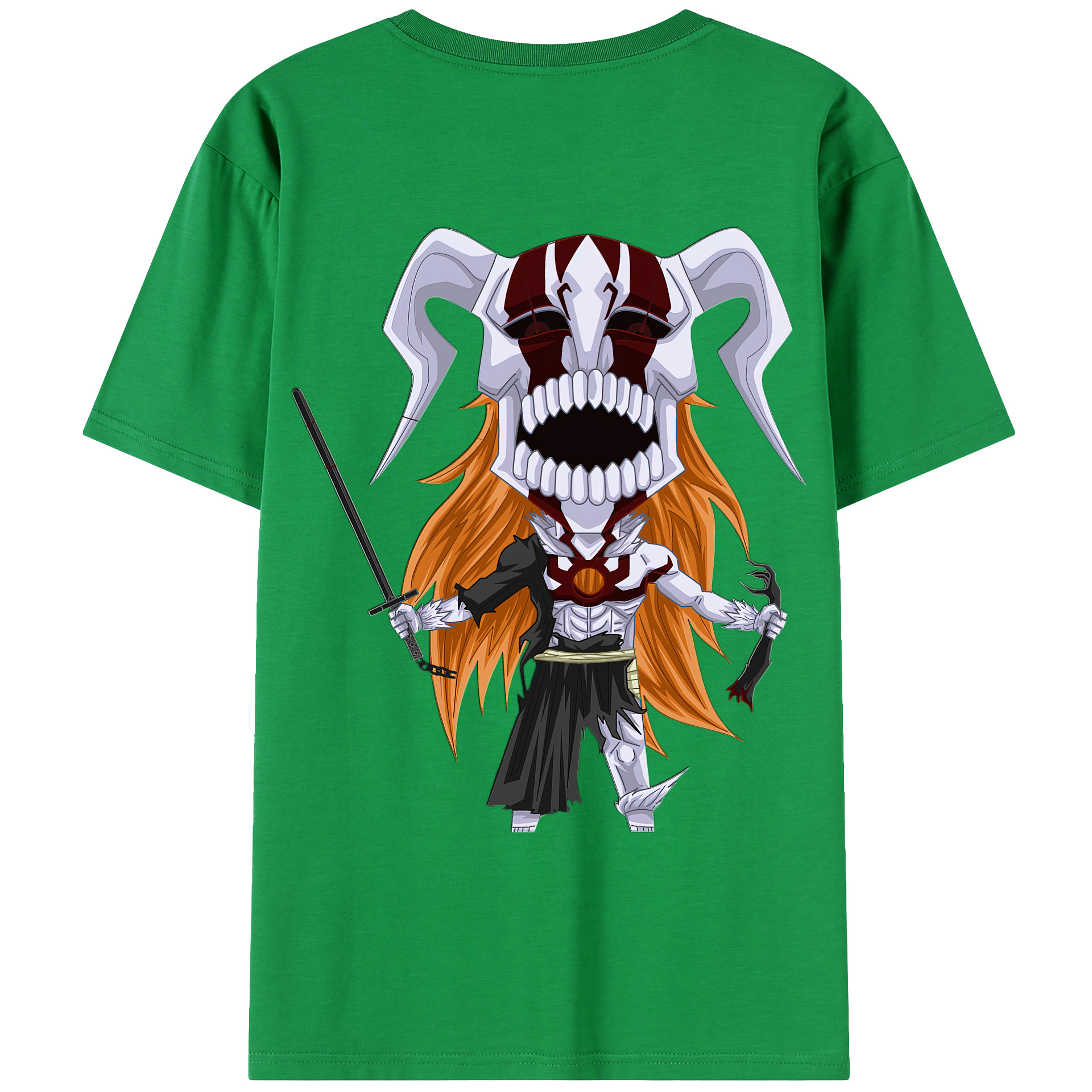 （画像用） ブリーチ 黒崎一護（くろさき いちご）BLEACH Kurosaki Ichigo レディース半袖Tシャツ(バックプリント)