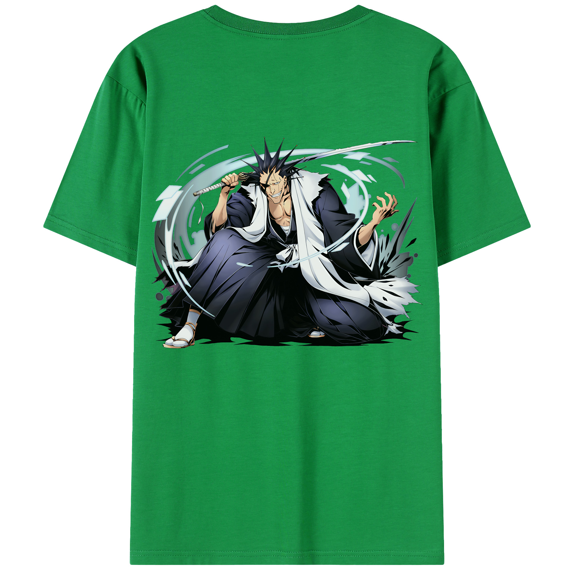 （画像用） ブリーチ ざらき けんぱち BLEACH Zaraki Kenpachi レディース半袖Tシャツ(バックプリント)