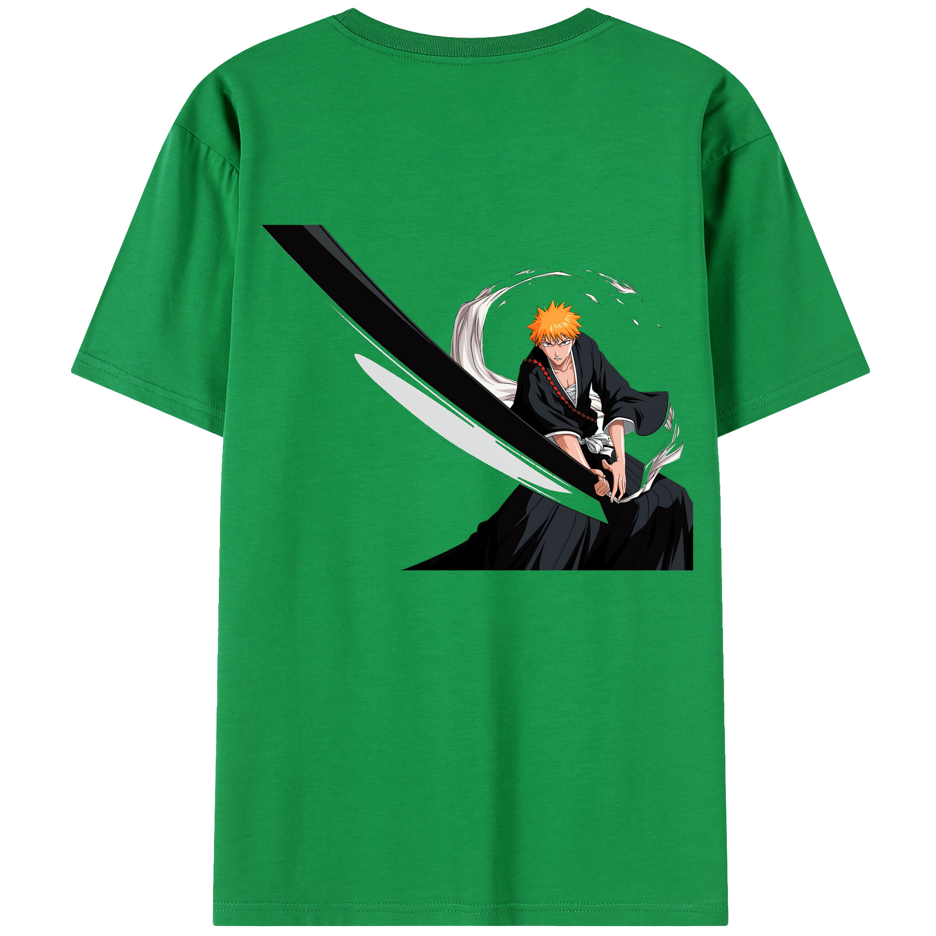 （画像用） ブリーチ 黒崎一護（くろさき いちご）BLEACH Kurosaki Ichigo レディース半袖Tシャツ(バックプリント)
