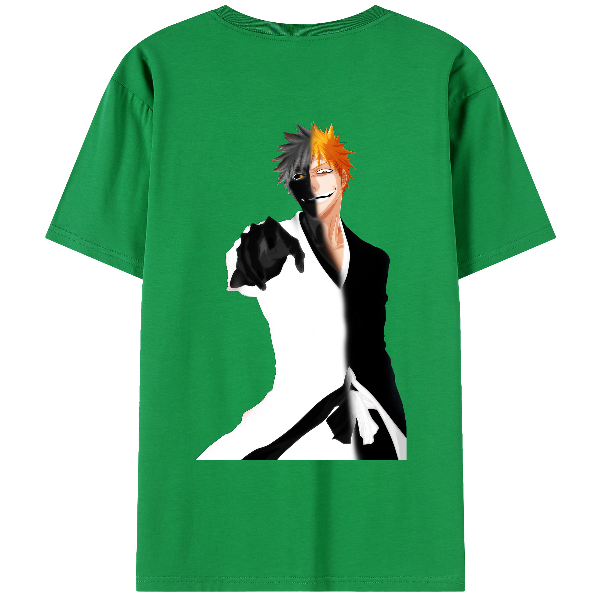 （画像用） ブリーチ 黒崎一護（くろさき いちご）BLEACH Kurosaki Ichigo レディース半袖Tシャツ(バックプリント)