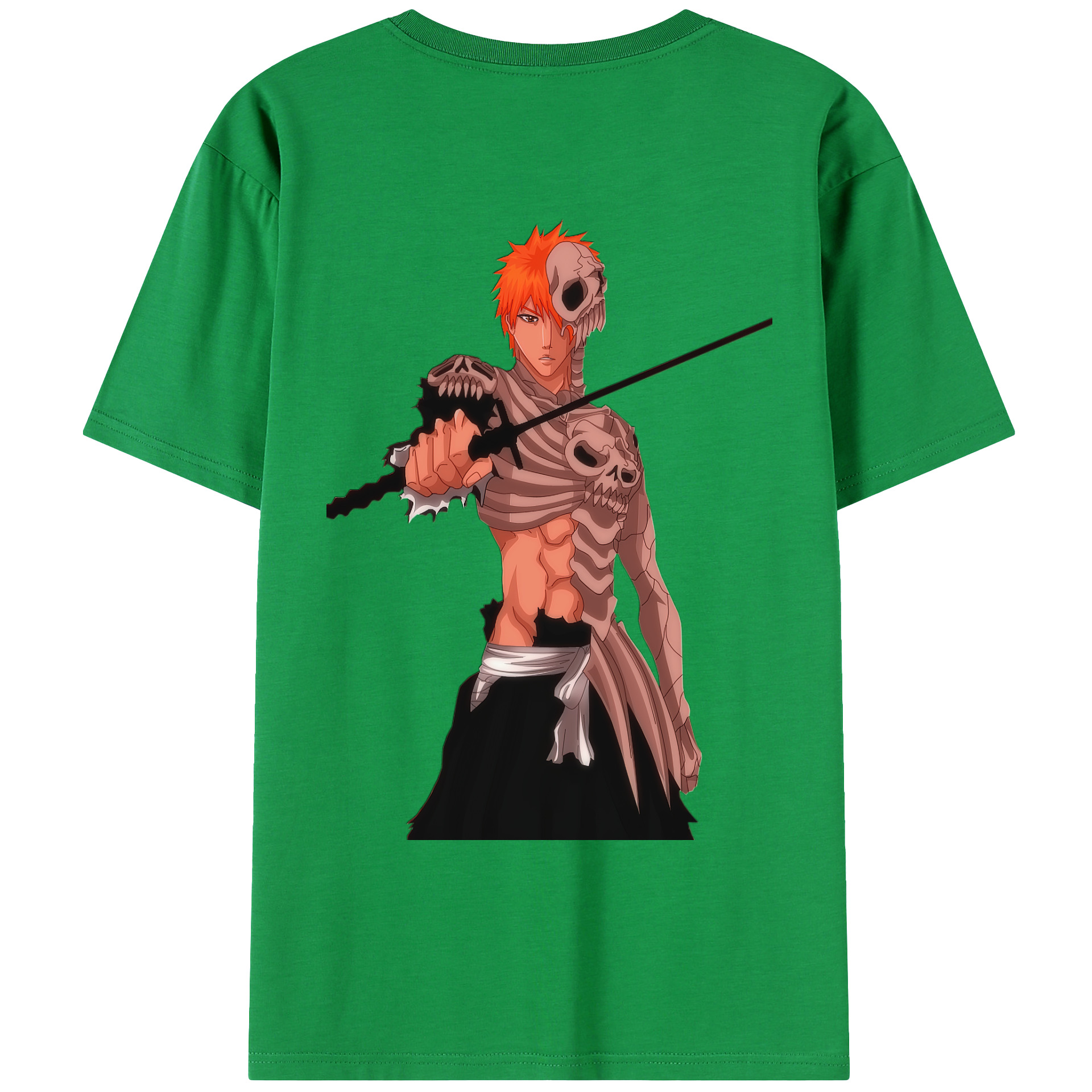 （画像用） ブリーチ 黒崎一護（くろさき いちご）BLEACH Kurosaki Ichigo レディース半袖Tシャツ(バックプリント)