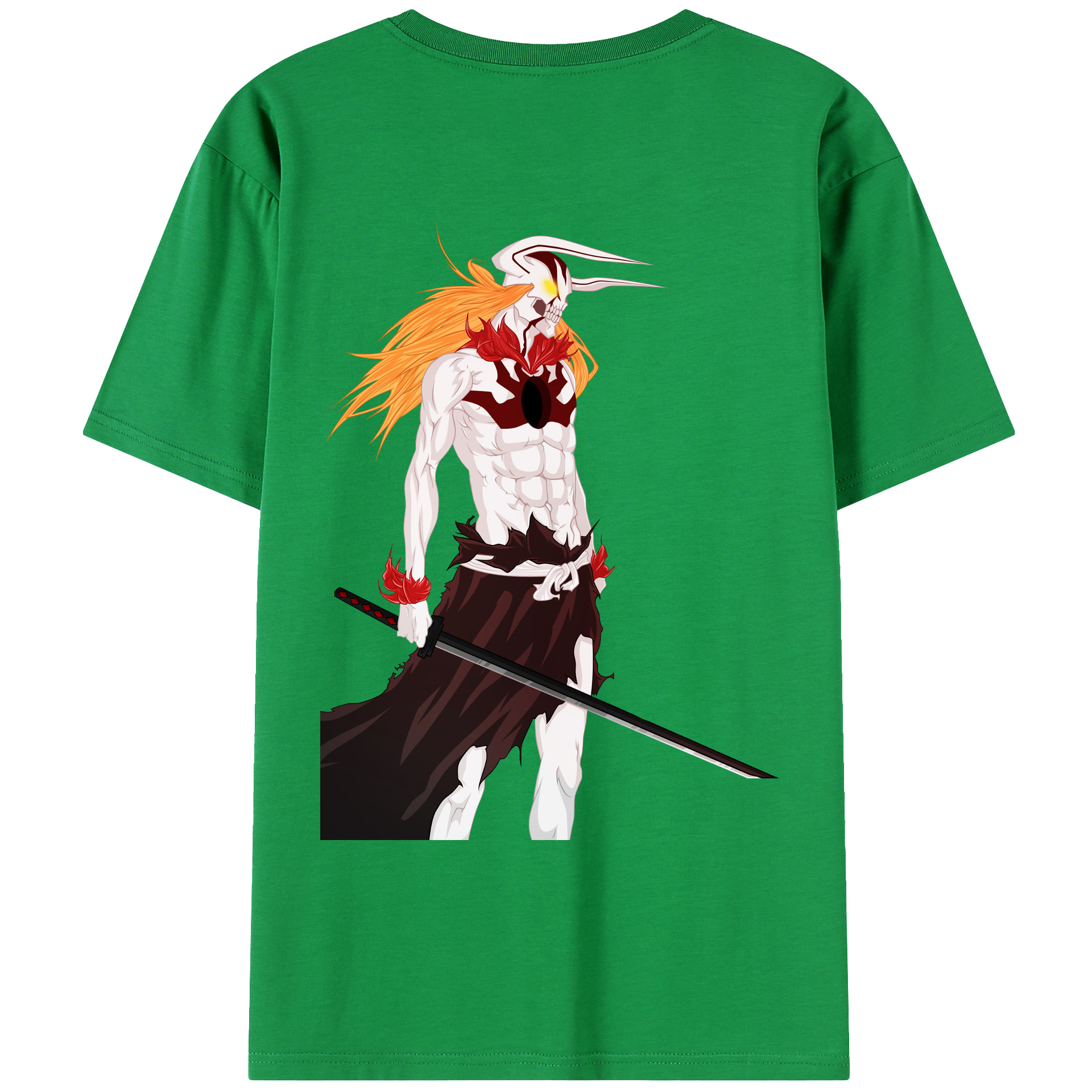 （画像用） ブリーチ 黒崎一護（くろさき いちご）BLEACH Kurosaki Ichigo レディース半袖Tシャツ(バックプリント)