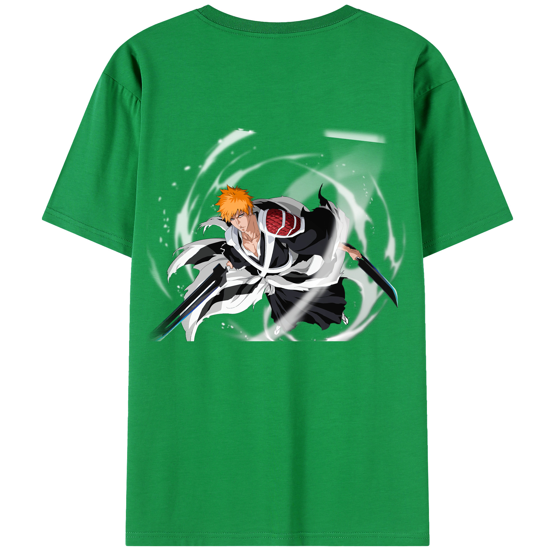 （画像用） ブリーチ 黒崎一護（くろさき いちご）BLEACH Kurosaki Ichigo レディース半袖Tシャツ(バックプリント)