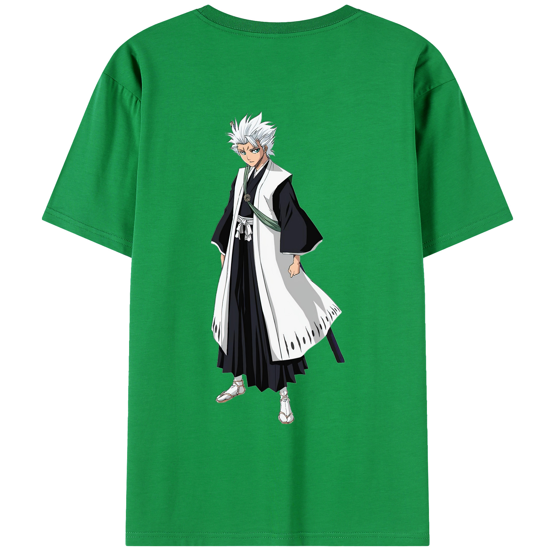 （画像用） ブリーチ 日番谷冬獅郎（ひつがや とうしろう） BLEACH Hitsugaya Toushirou レディース半袖Tシャツ(バックプリント)