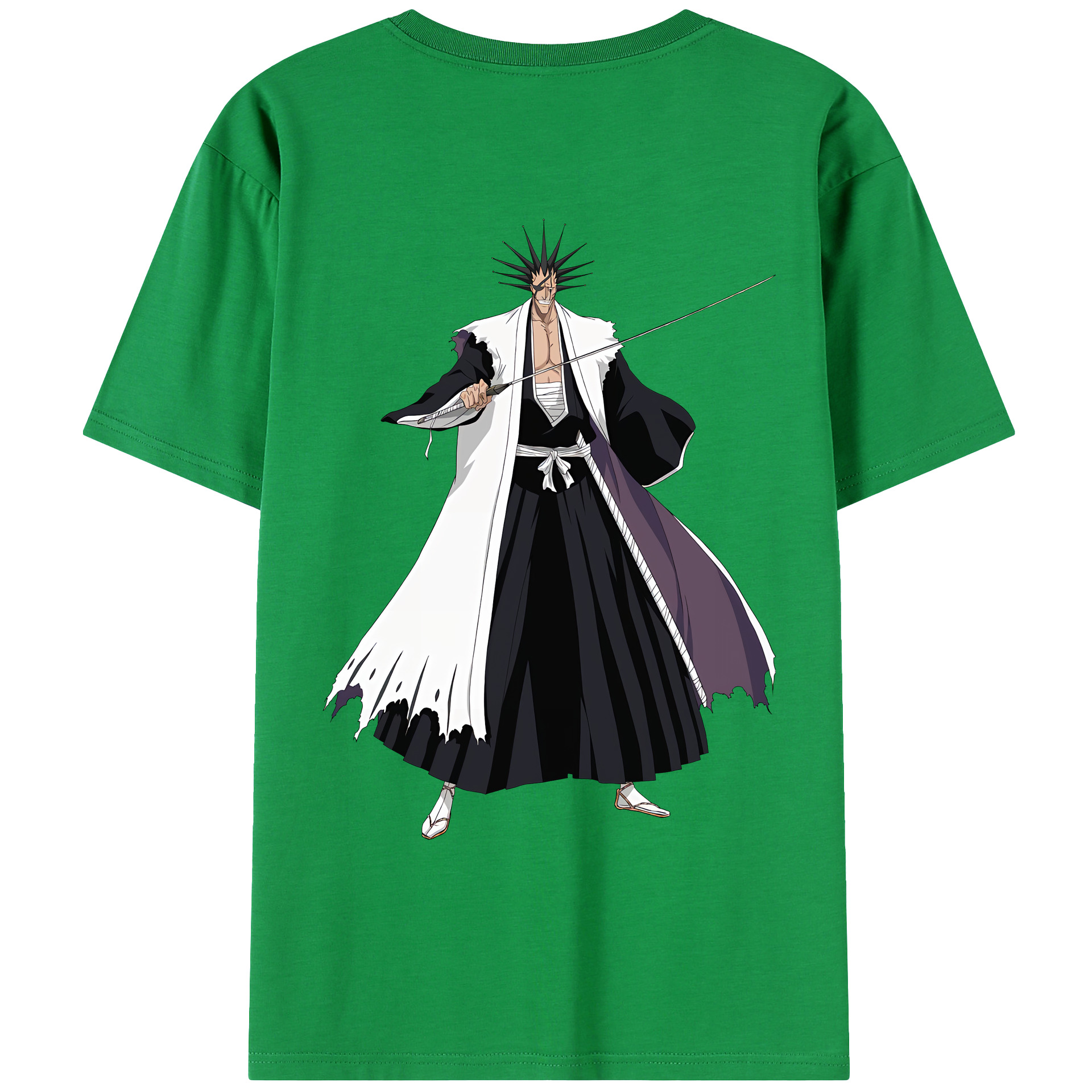 （画像用） ブリーチ ざらき けんぱち BLEACH Zaraki Kenpachi レディース半袖Tシャツ(バックプリント)