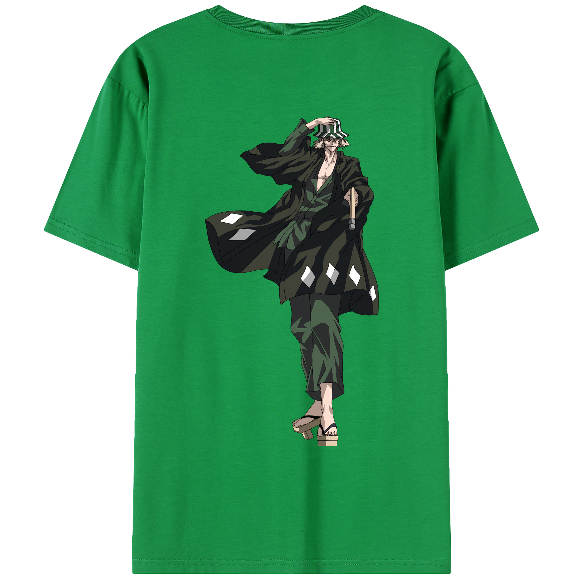（画像用） "ブリーチ 浦原 喜助（うらはら きすけ） BLEACH Urahara Kisuke " レディース半袖Tシャツ(バックプリント)
