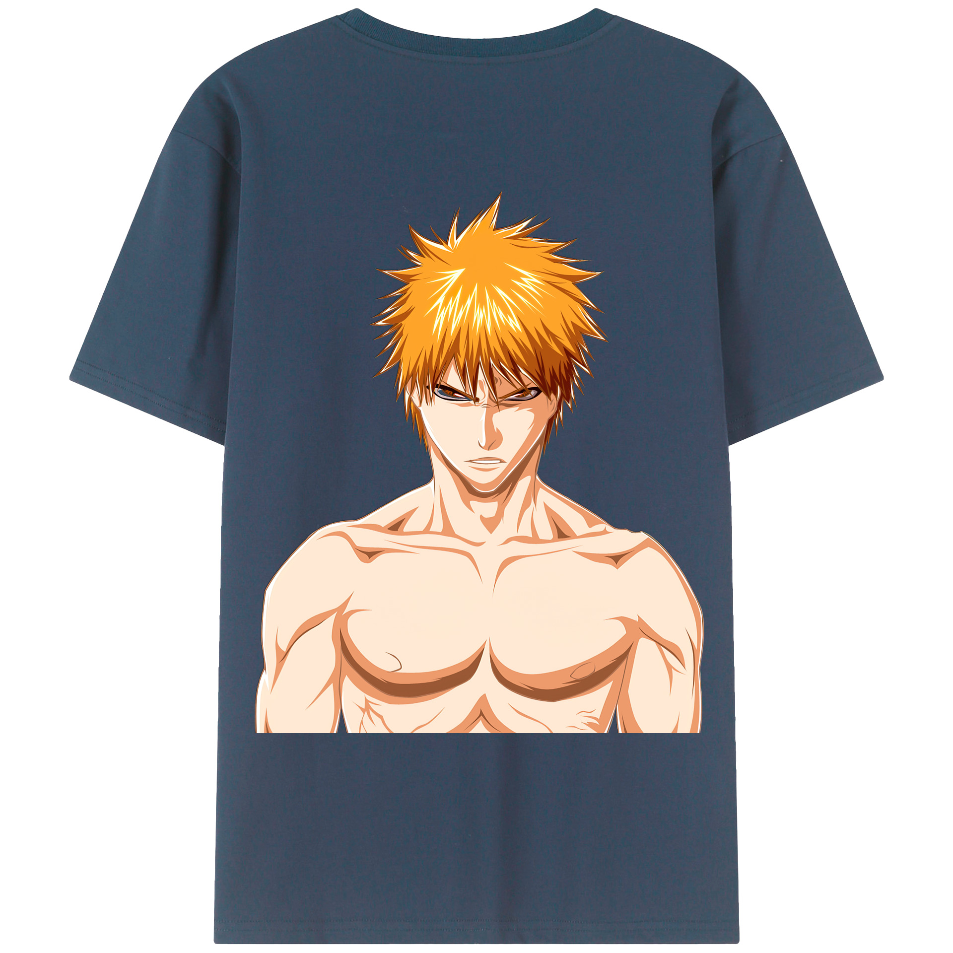 （画像用） ブリーチ 黒崎一護（くろさき いちご）BLEACH Kurosaki Ichigo レディース半袖Tシャツ(バックプリント)