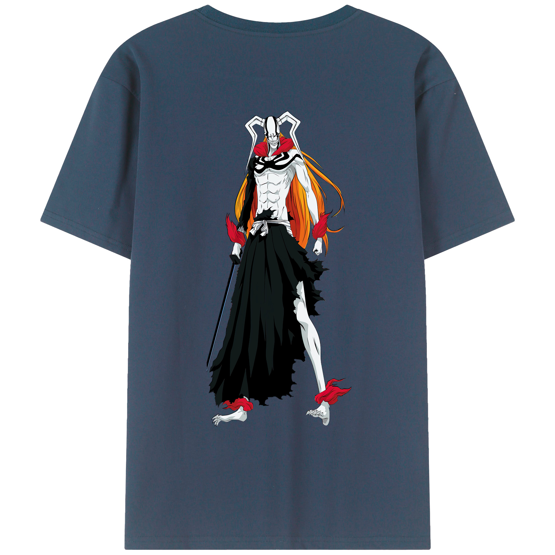 （画像用） ブリーチ 黒崎一護（くろさき いちご）BLEACH Kurosaki Ichigo レディース半袖Tシャツ(バックプリント)