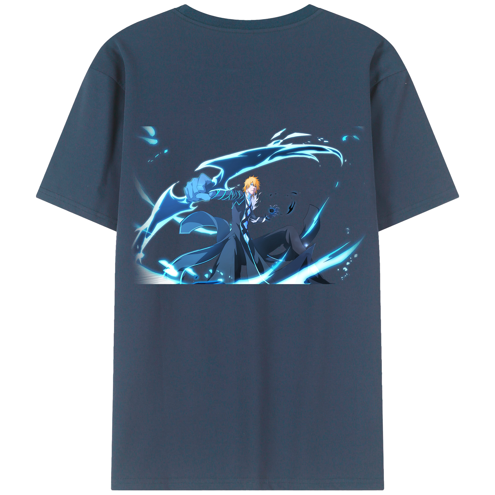 （画像用） ブリーチ 黒崎一護（くろさき いちご）BLEACH Kurosaki Ichigo レディース半袖Tシャツ(バックプリント)