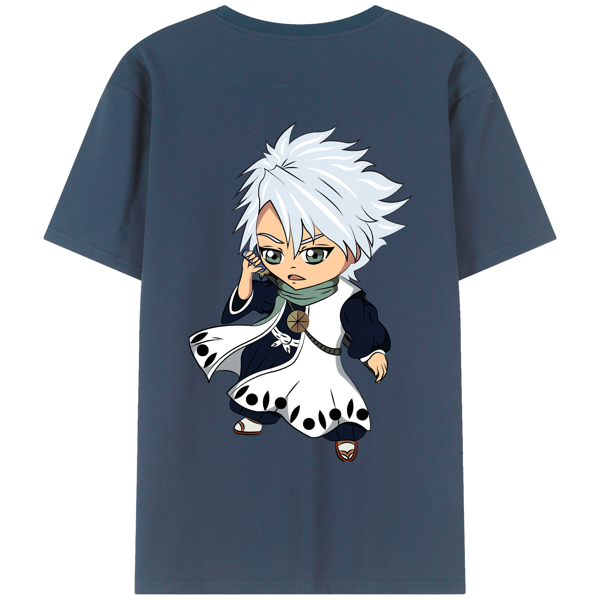 （画像用） ブリーチ 日番谷冬獅郎（ひつがや とうしろう） BLEACH Hitsugaya Toushirou レディース半袖Tシャツ(バックプリント)