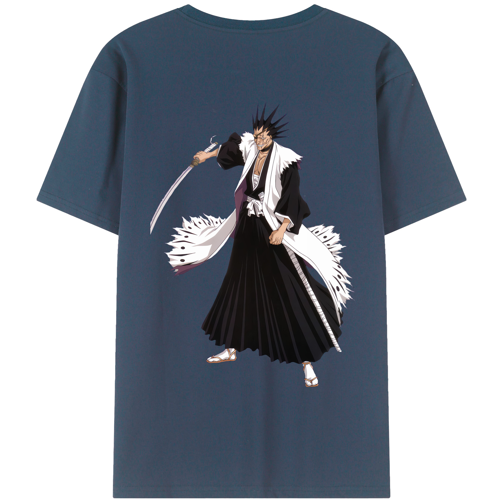 （画像用） ブリーチ ざらき けんぱち BLEACH Zaraki Kenpachi レディース半袖Tシャツ(バックプリント)