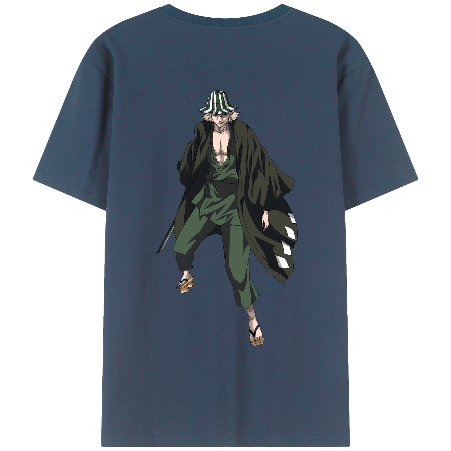 （画像用） "ブリーチ 浦原 喜助（うらはら きすけ） BLEACH Urahara Kisuke " レディース半袖Tシャツ(バックプリント)