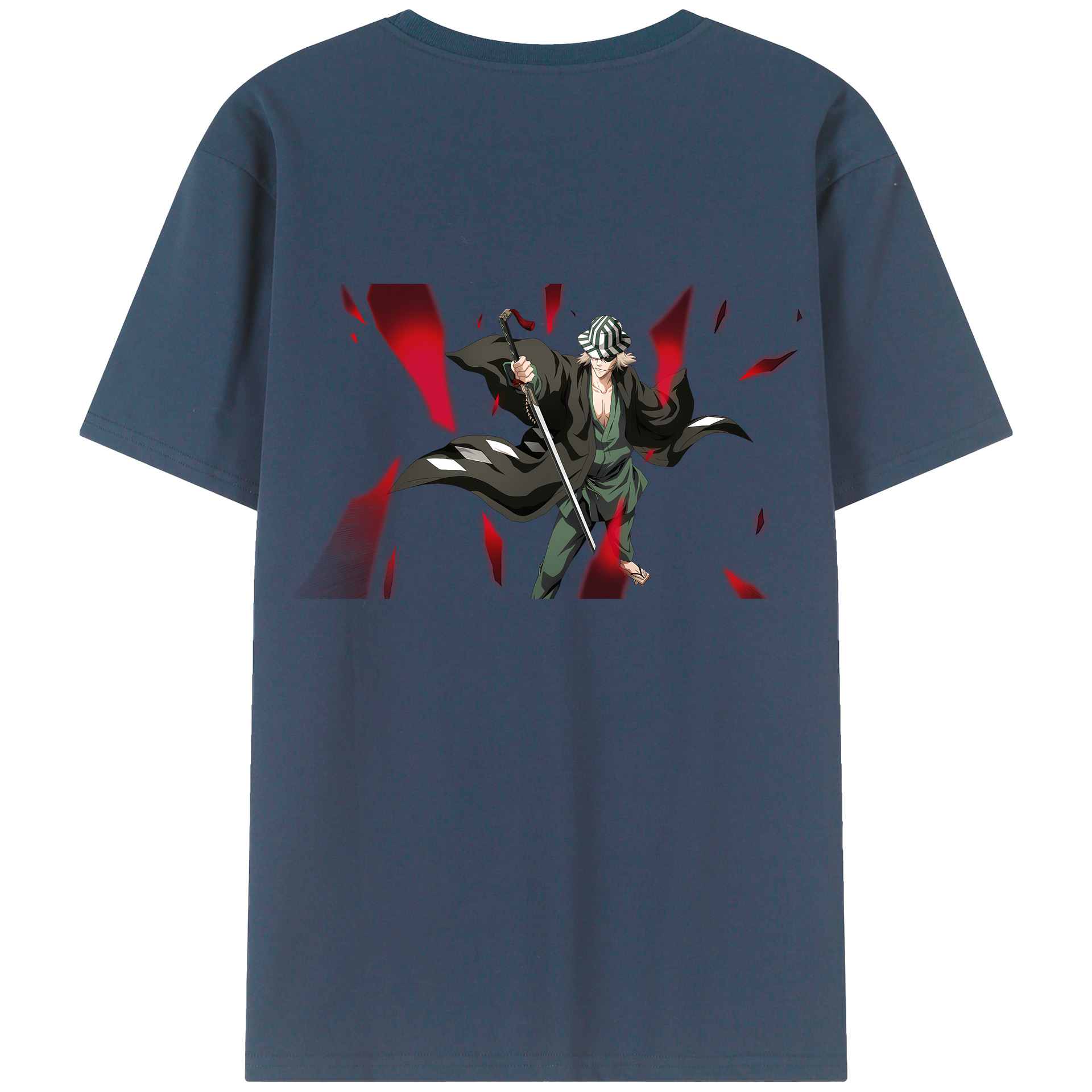 （画像用） "ブリーチ 浦原 喜助（うらはら きすけ） BLEACH Urahara Kisuke " レディース半袖Tシャツ(バックプリント)