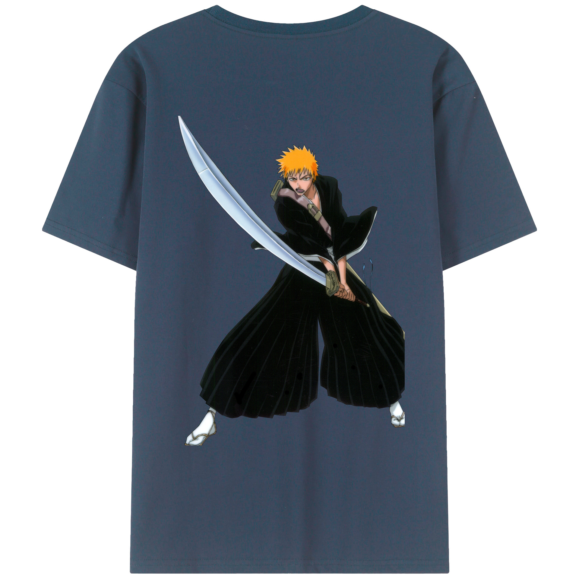 （画像用） ブリーチ 黒崎一護（くろさき いちご）BLEACH Kurosaki Ichigo レディース半袖Tシャツ(バックプリント)