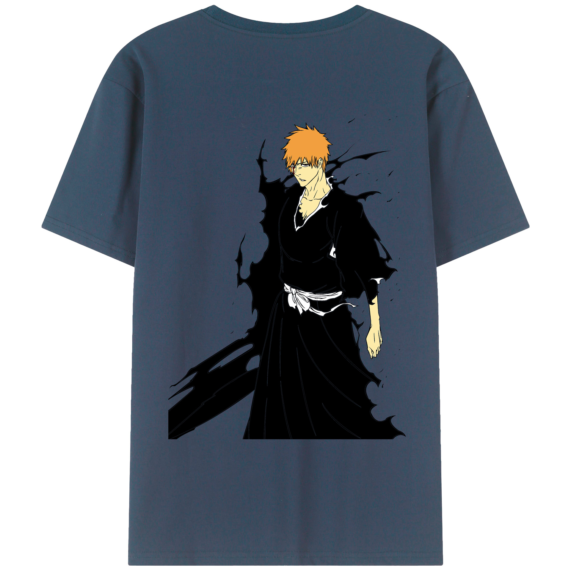 （画像用） ブリーチ 黒崎一護（くろさき いちご）BLEACH Kurosaki Ichigo レディース半袖Tシャツ(バックプリント)