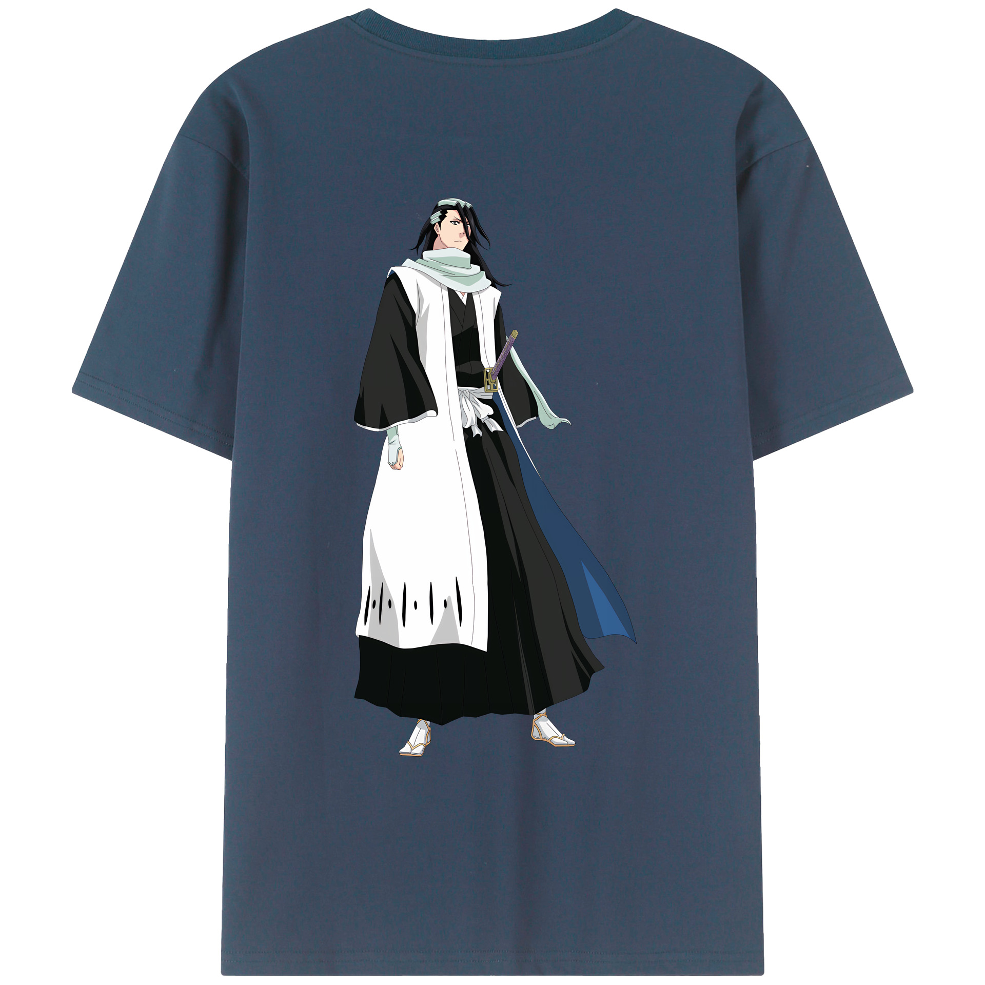 （画像用） ブリーチ くちき びゃくや BLEACH Kuchiki Byakuya レディース半袖Tシャツ(バックプリント)