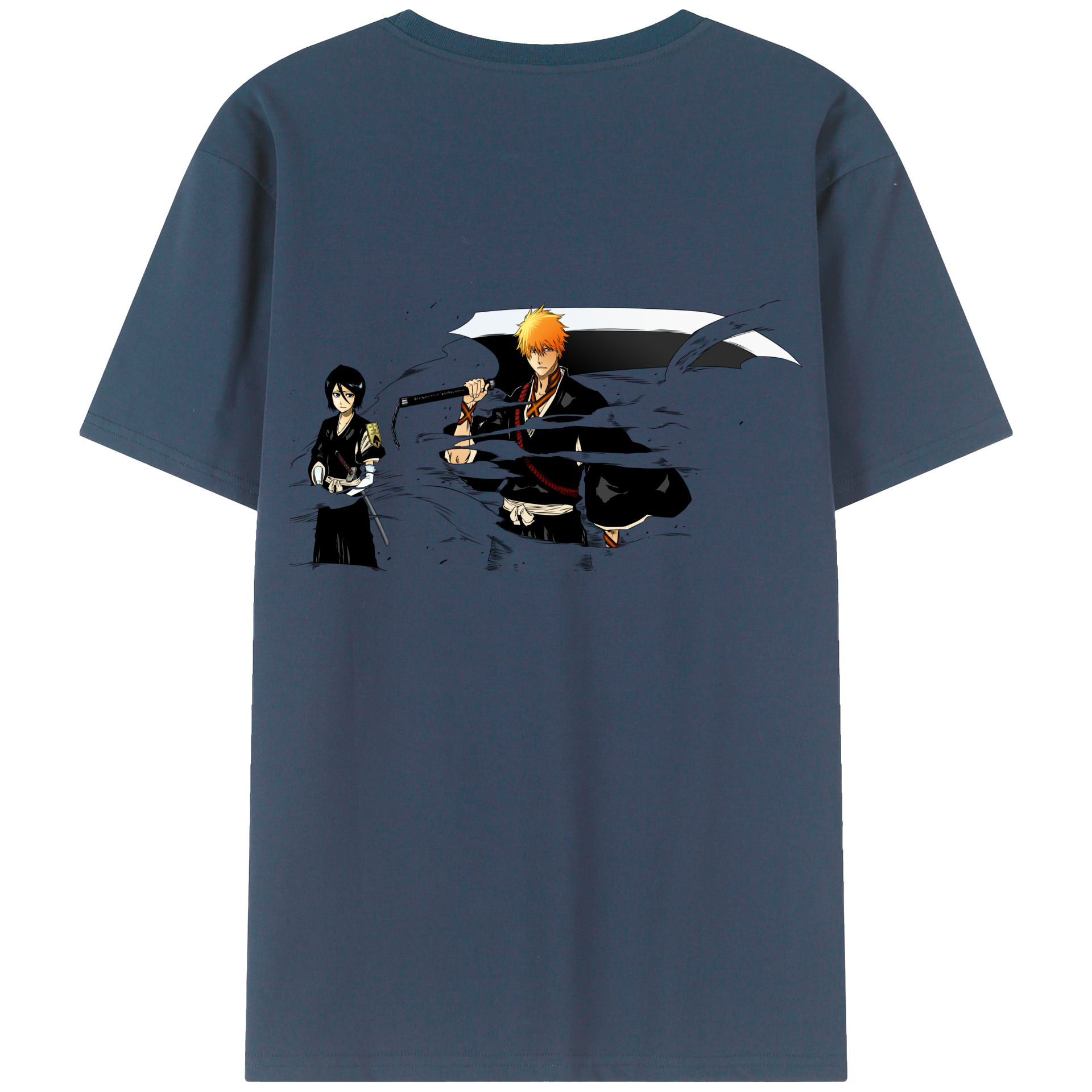 （画像用） ブリーチ 黒崎一護（くろさき いちご）BLEACH Kurosaki Ichigo レディース半袖Tシャツ(バックプリント)