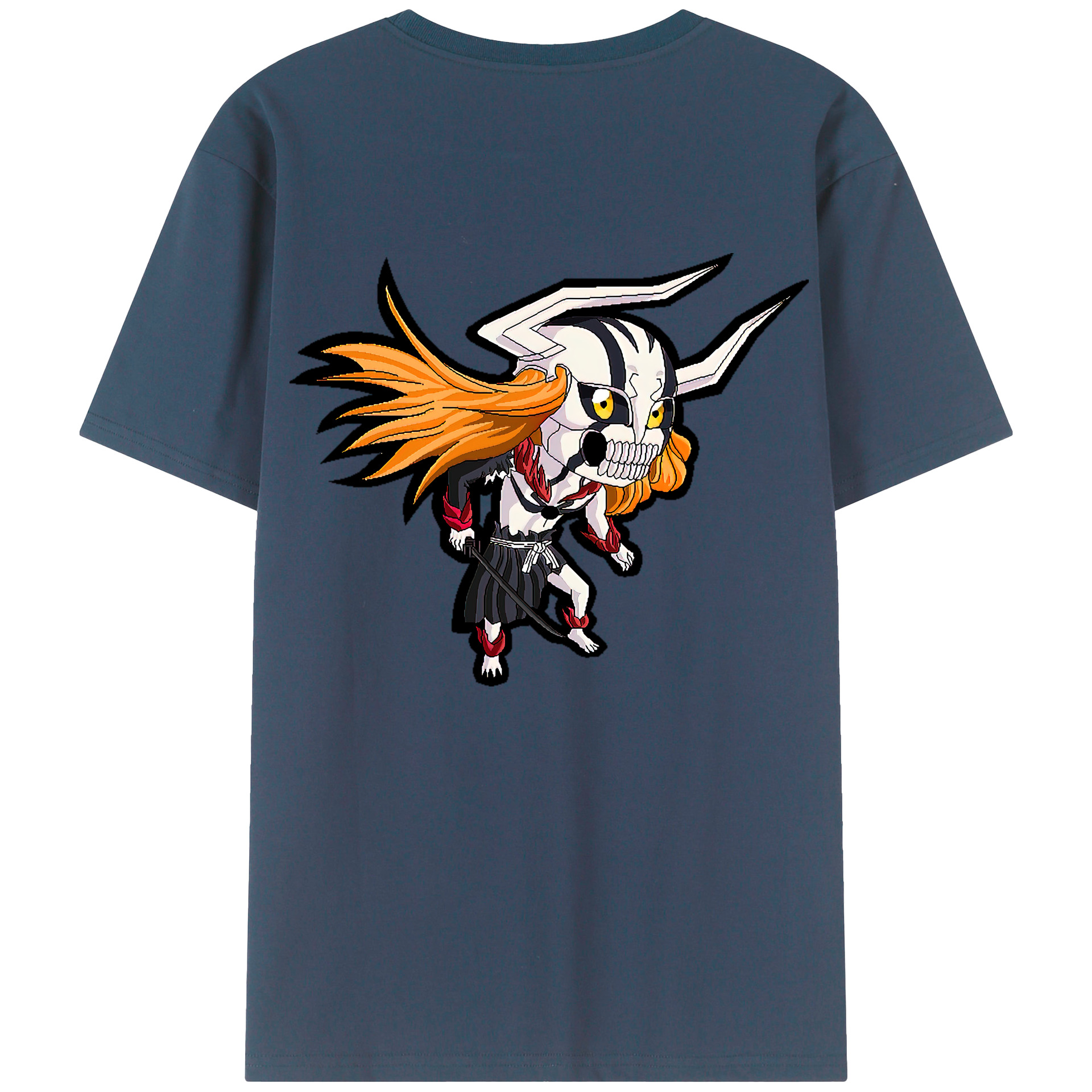 （画像用） ブリーチ 黒崎一護（くろさき いちご）BLEACH Kurosaki Ichigo レディース半袖Tシャツ(バックプリント)